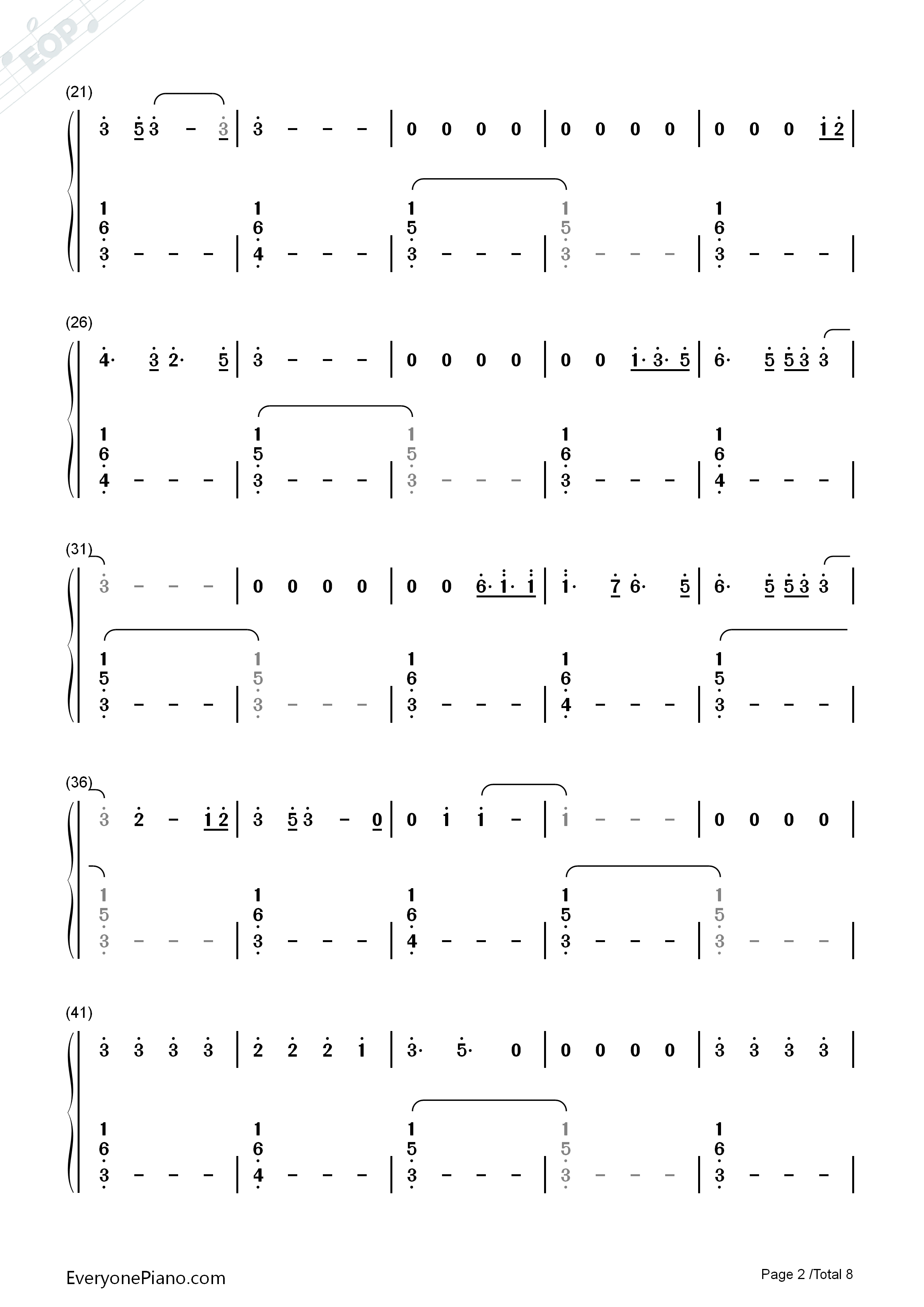 Happier钢琴简谱_Ed_Sheeran演唱