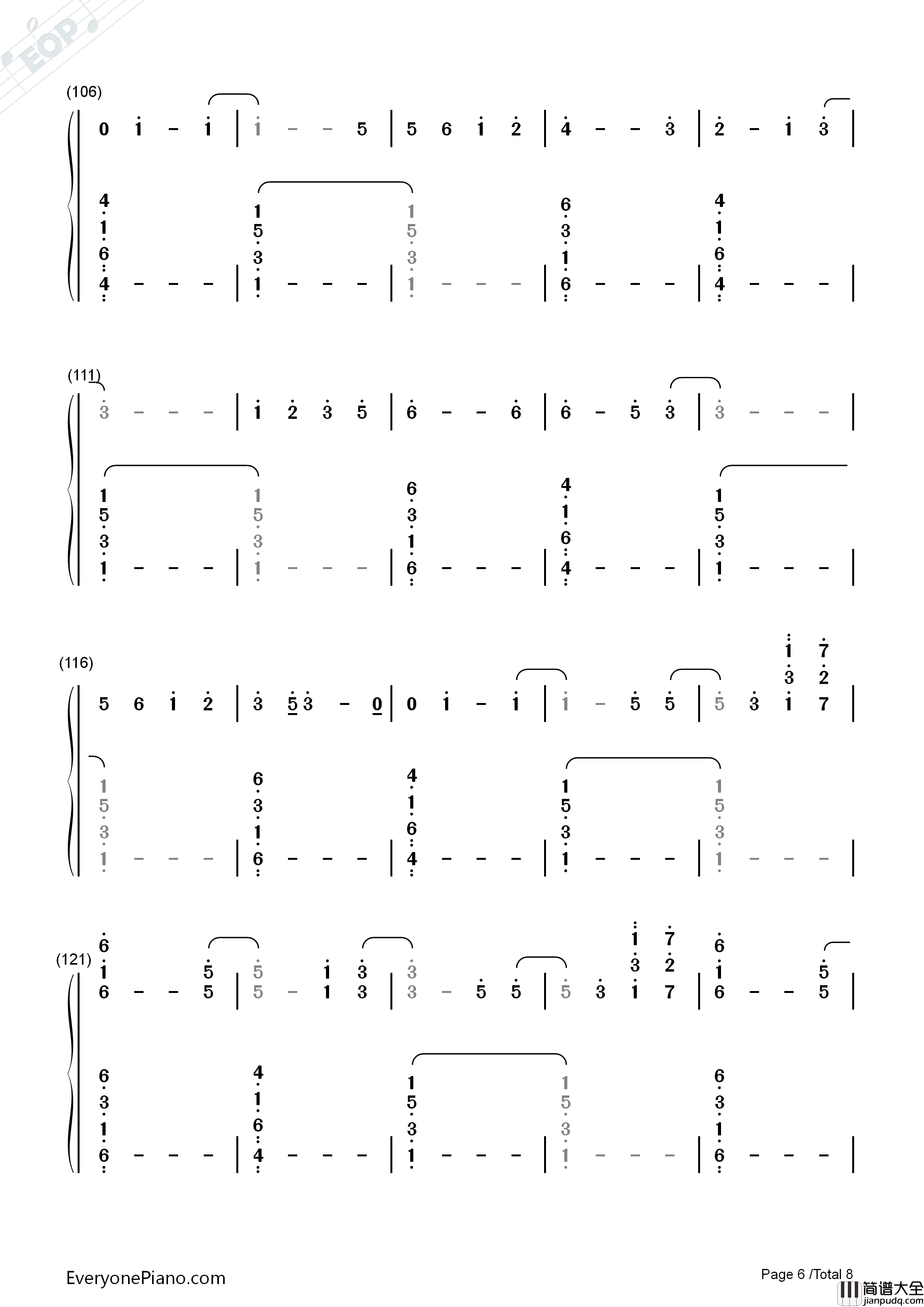 Happier钢琴简谱_Ed_Sheeran演唱