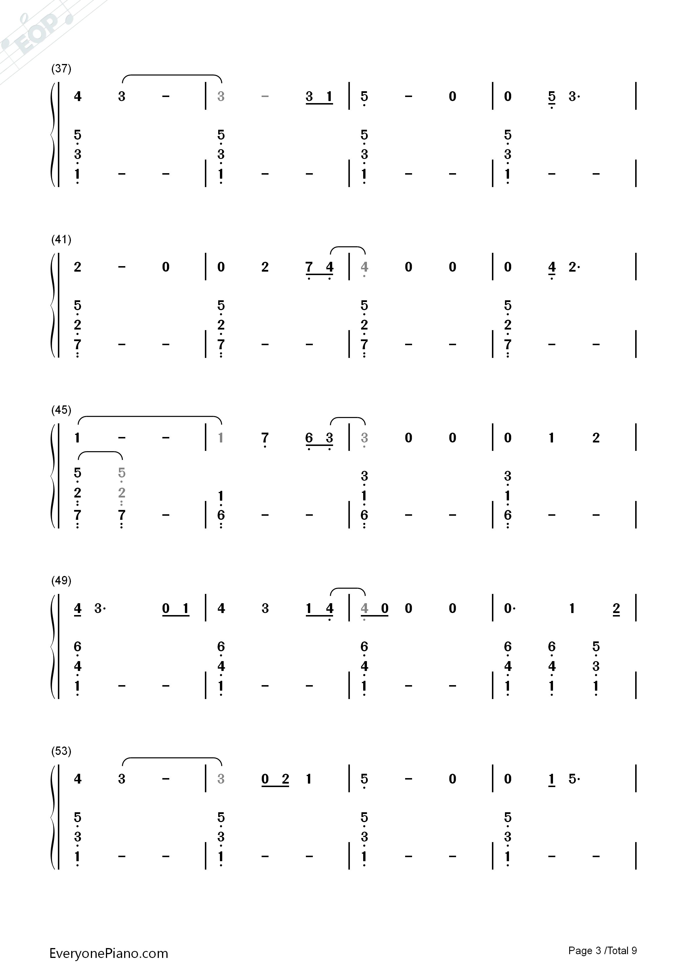 She_Used_To_Be_Mine钢琴简谱_Sara_Bareilles演唱