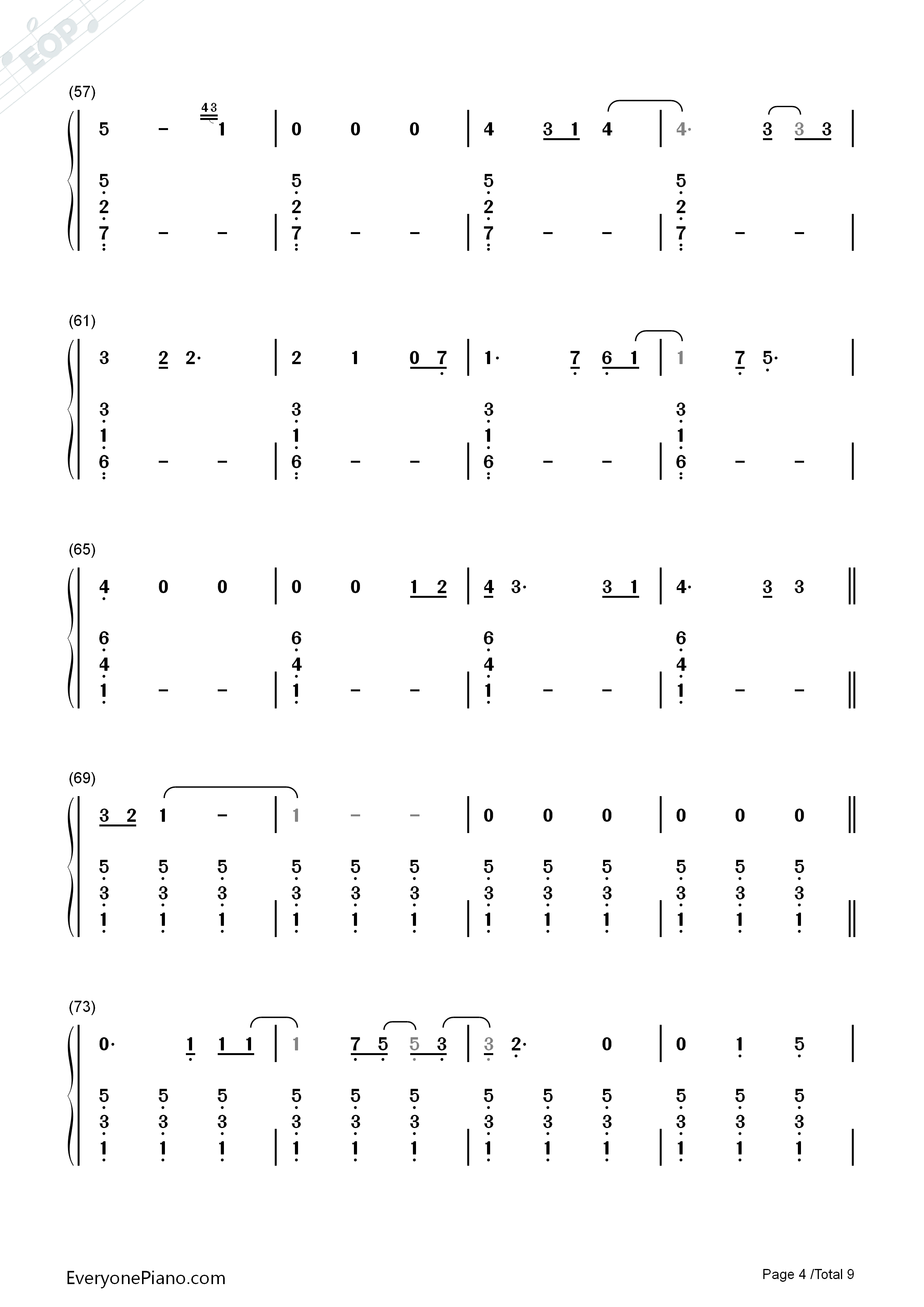 She_Used_To_Be_Mine钢琴简谱_Sara_Bareilles演唱