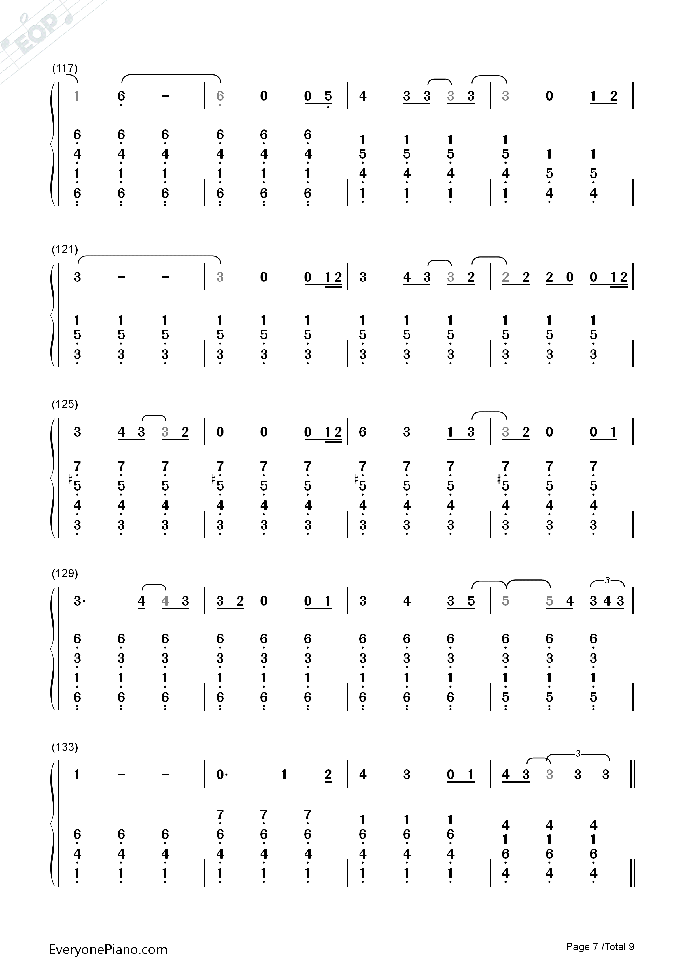 She_Used_To_Be_Mine钢琴简谱_Sara_Bareilles演唱