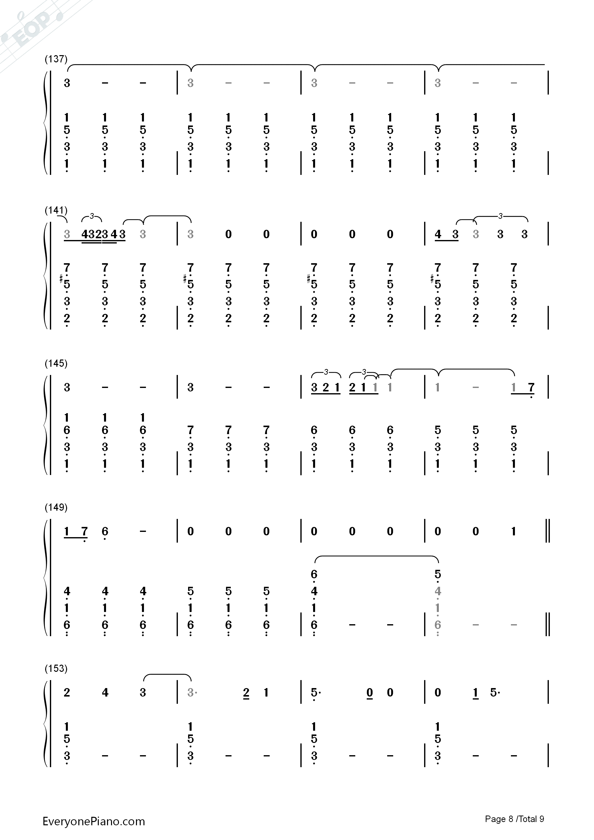 She_Used_To_Be_Mine钢琴简谱_Sara_Bareilles演唱