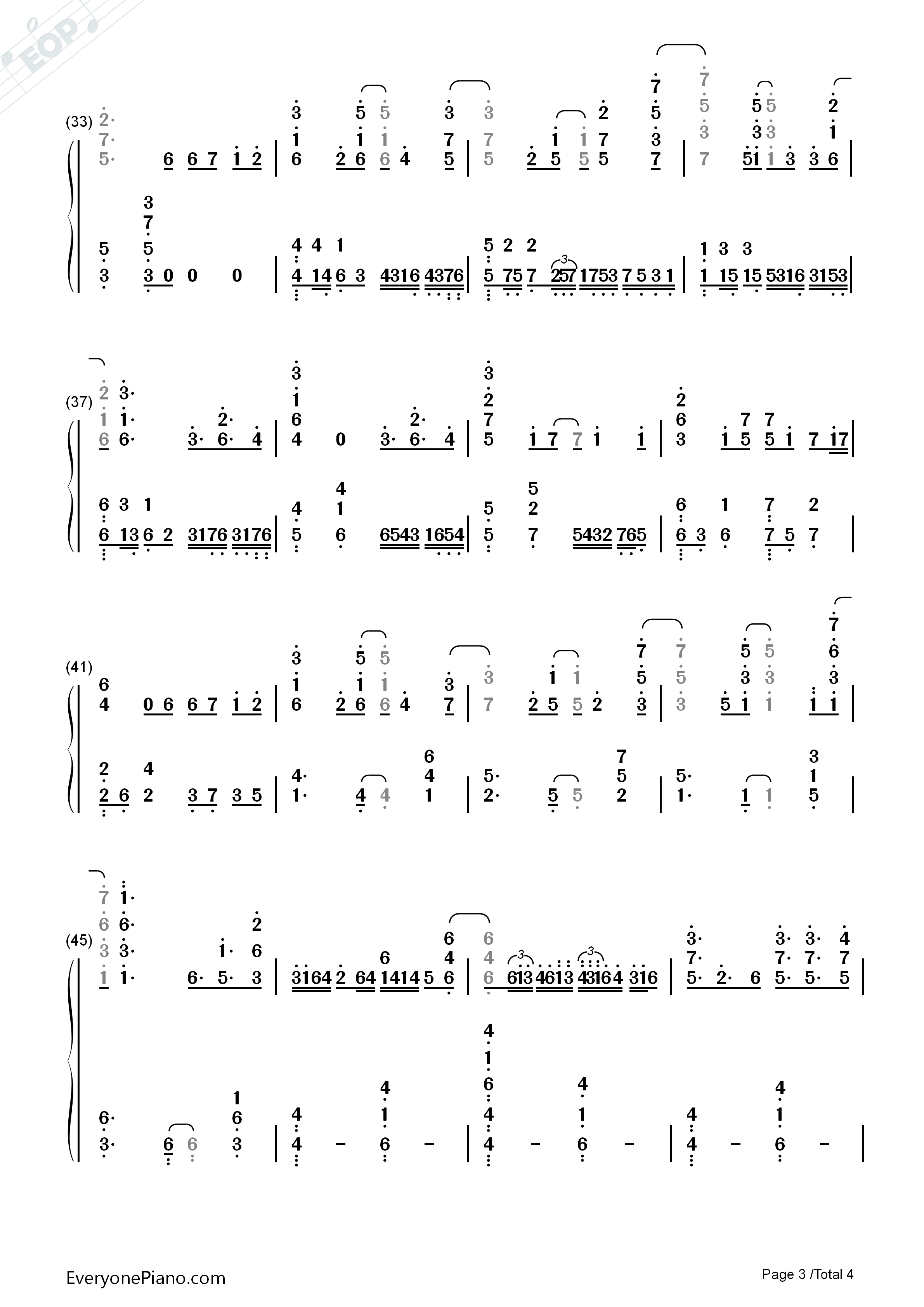 トナリアウ钢琴简谱_THE_ORAL_CIGARETTES演唱