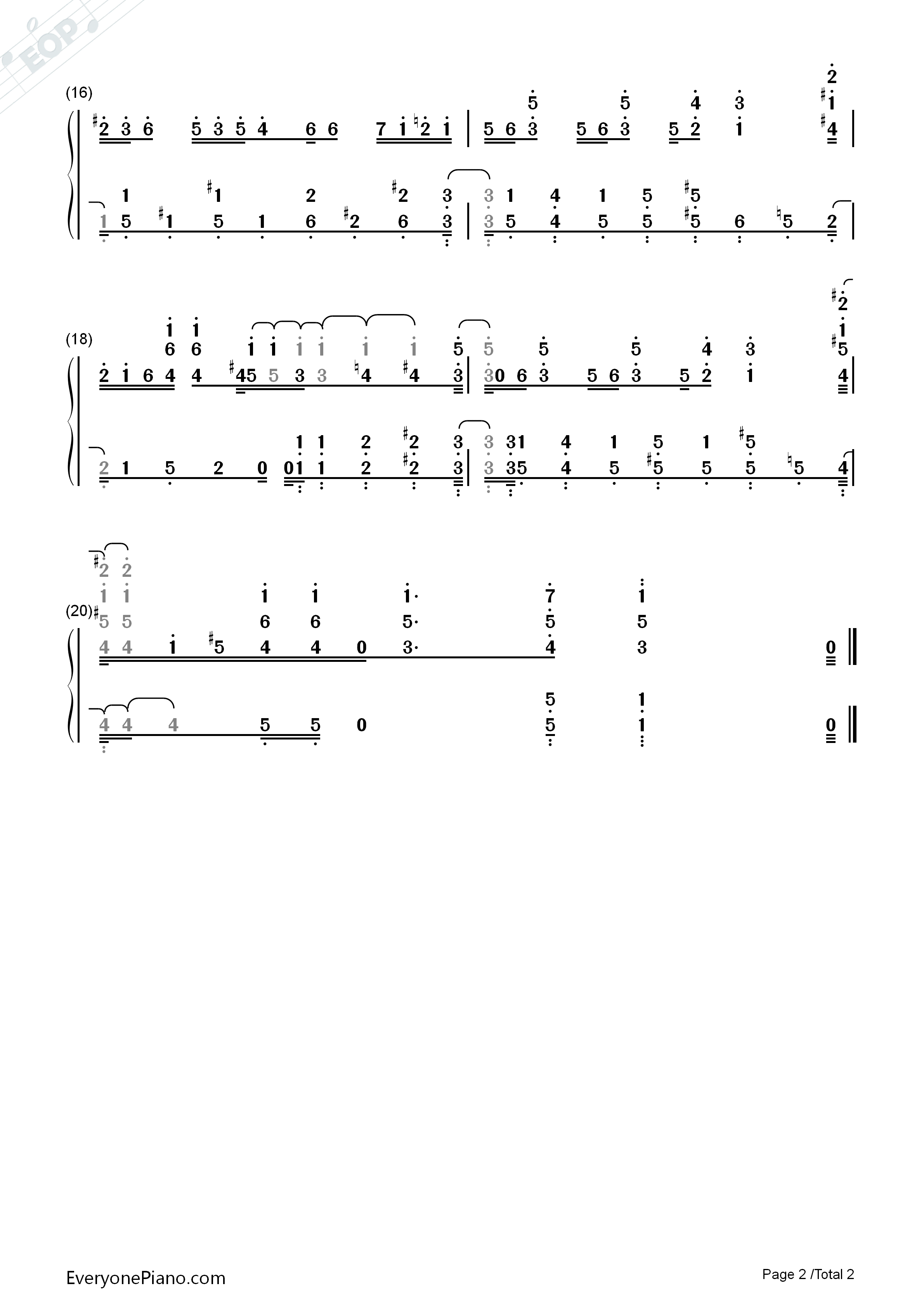 Minato_Mura钢琴简谱_ONE_PIECE演唱