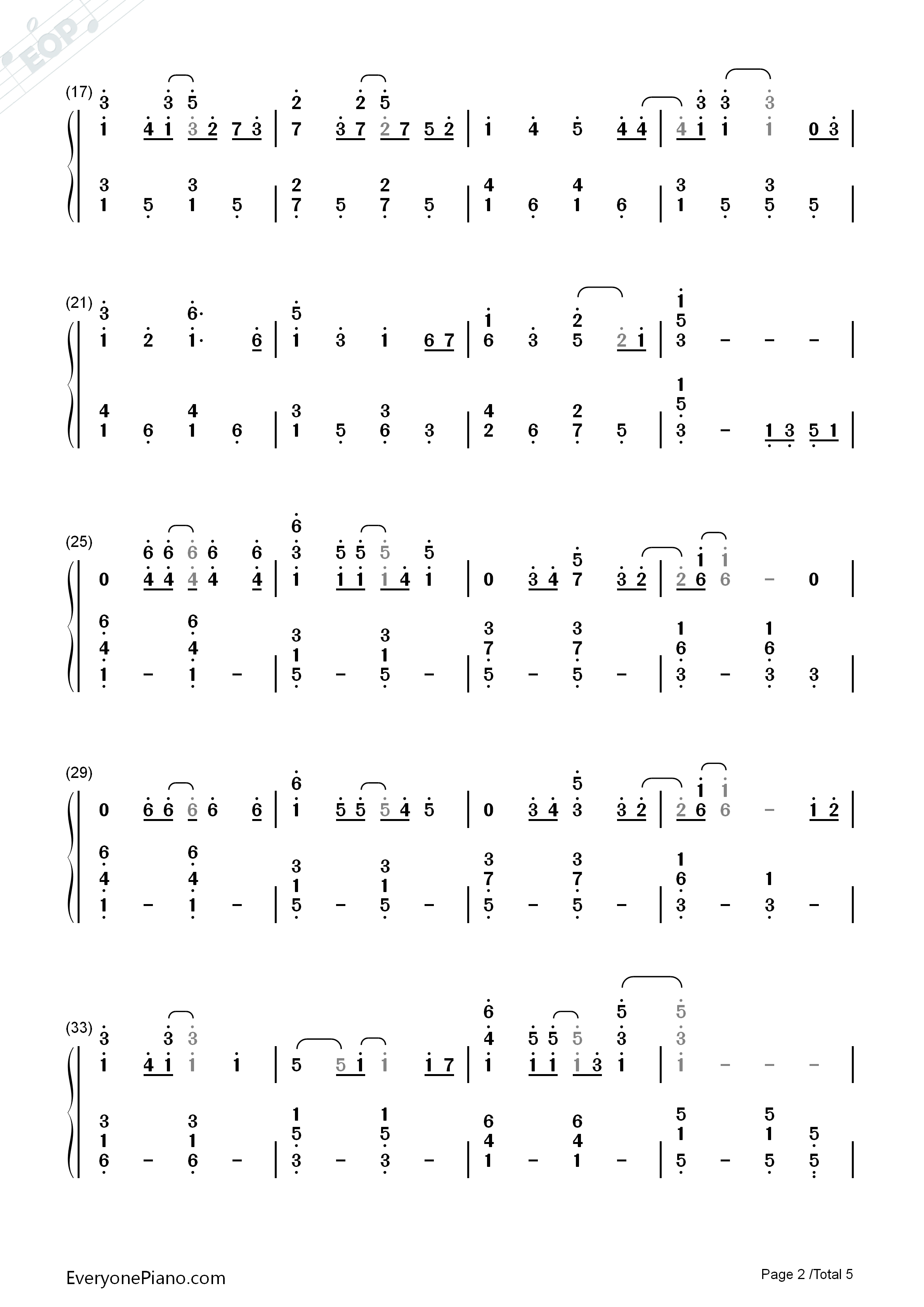 ガーネット钢琴简谱_奥华子演唱