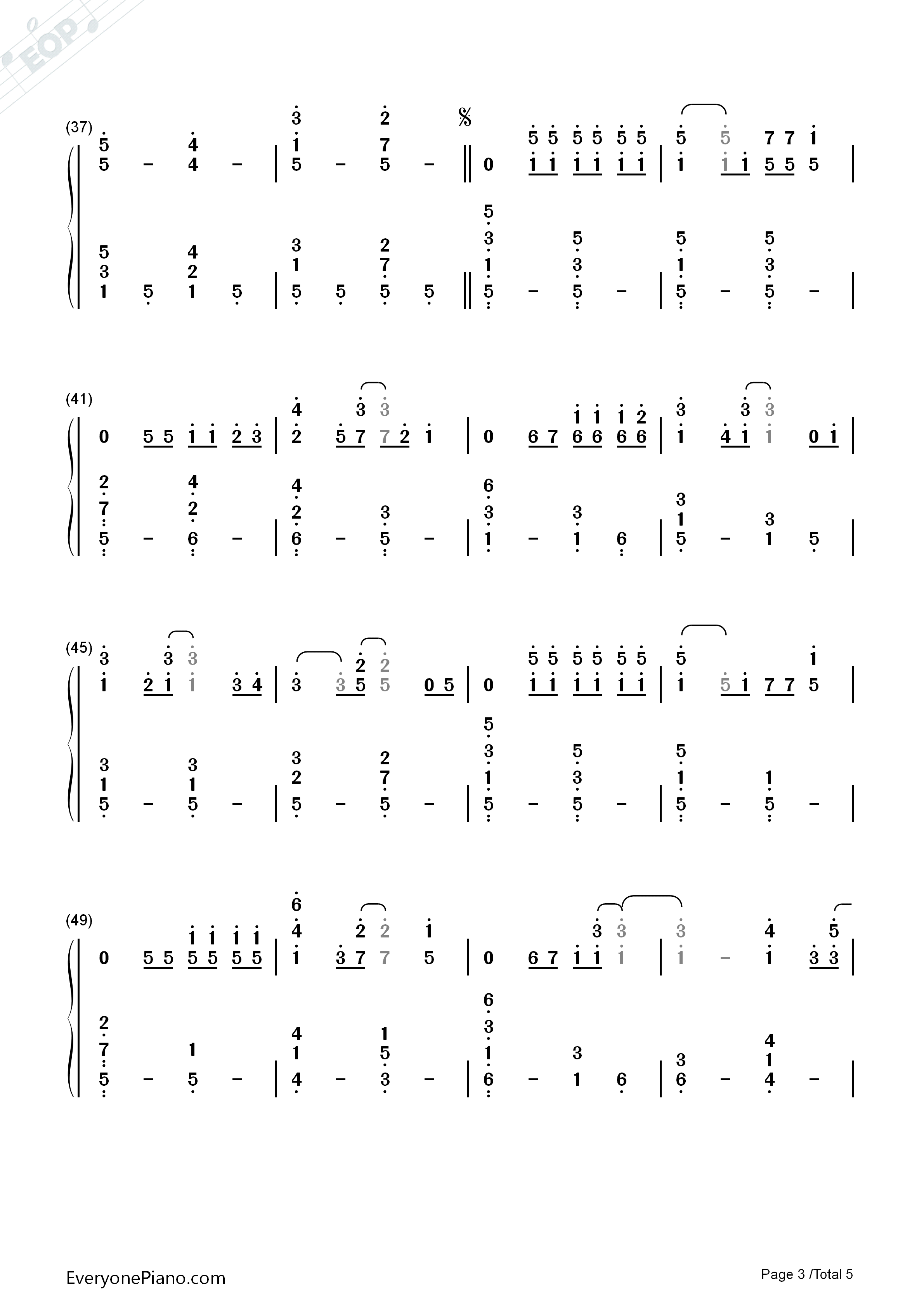 ガーネット钢琴简谱_奥华子演唱