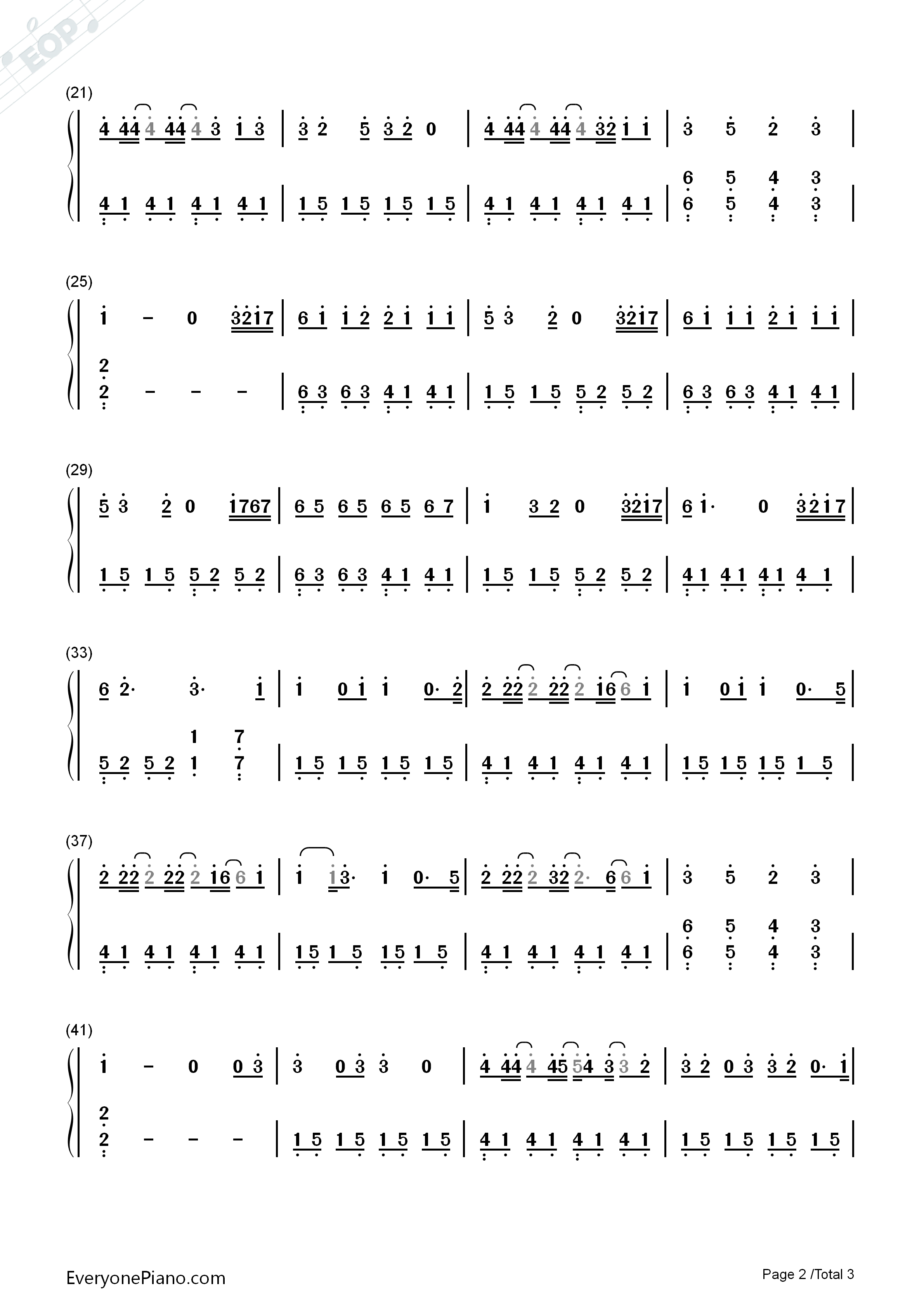 Little_Do_You_Know钢琴简谱_Alex_Sierra演唱