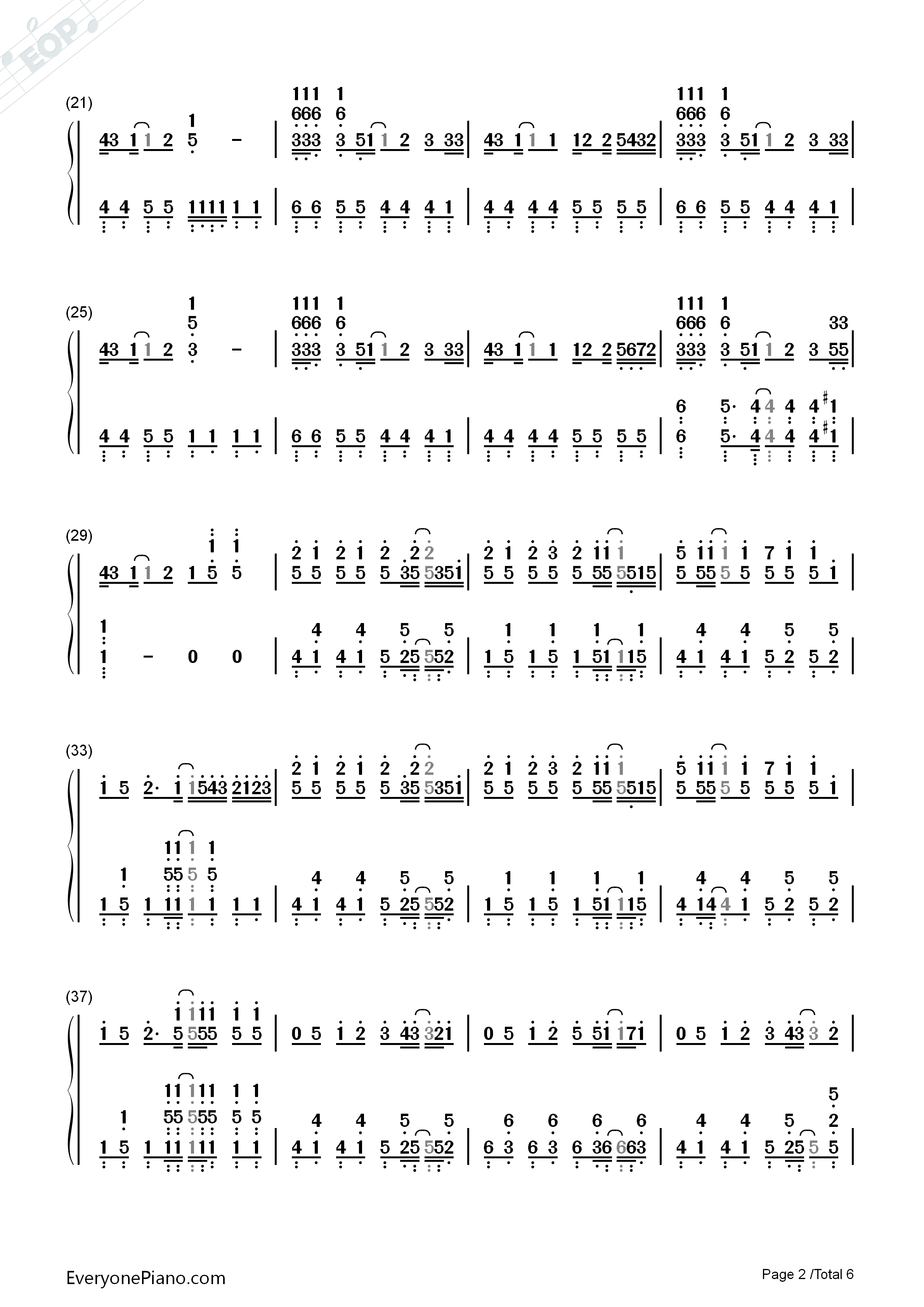 ハッピーシンセサイザ钢琴简谱_EasyPop演唱