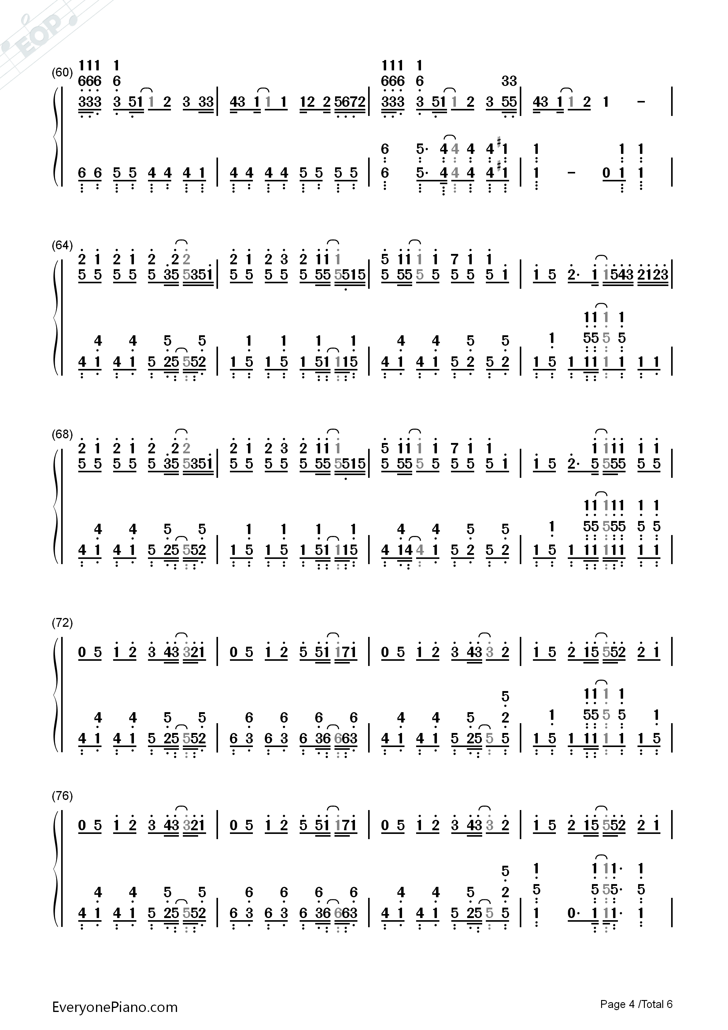 ハッピーシンセサイザ钢琴简谱_EasyPop演唱