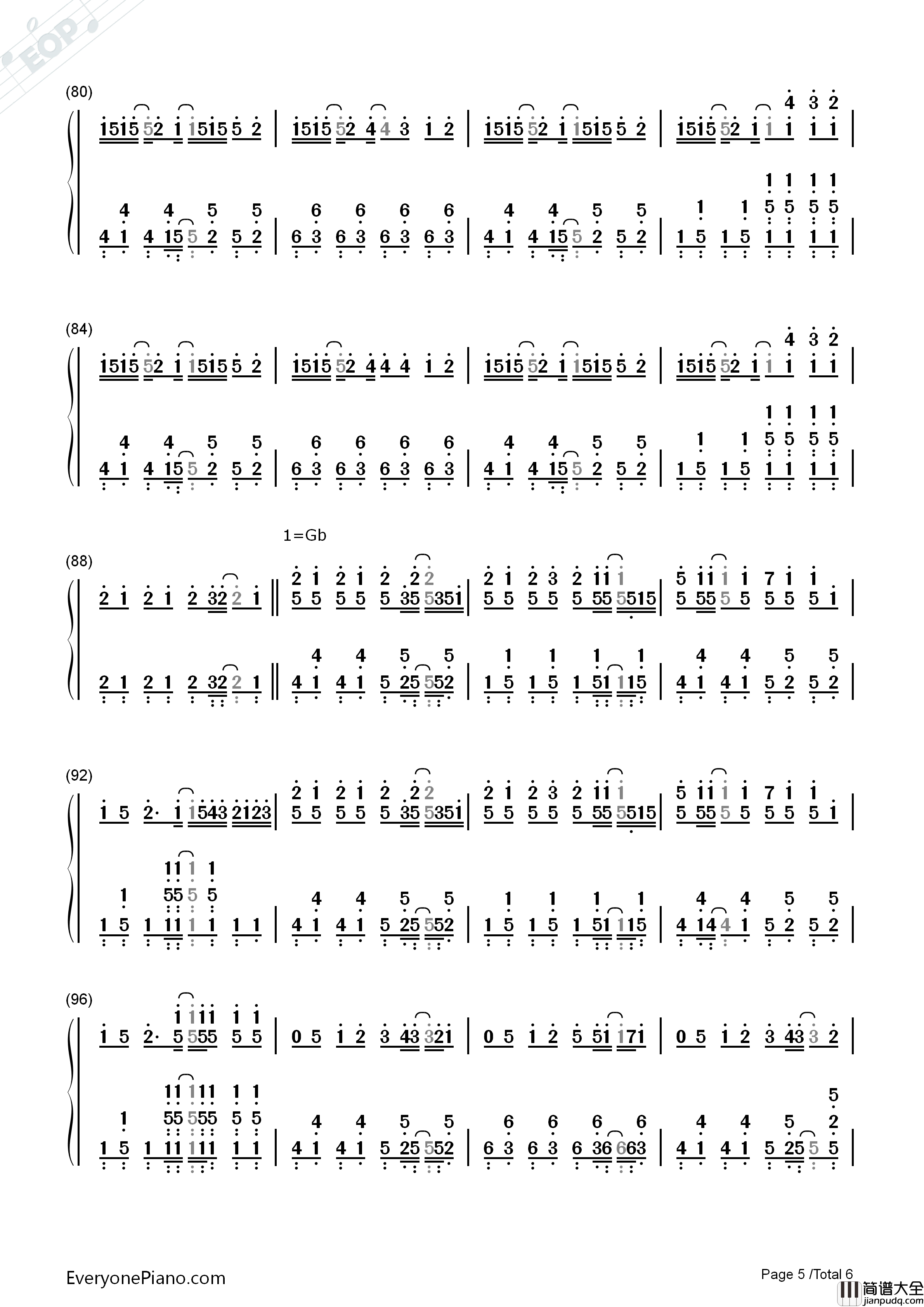 ハッピーシンセサイザ钢琴简谱_EasyPop演唱