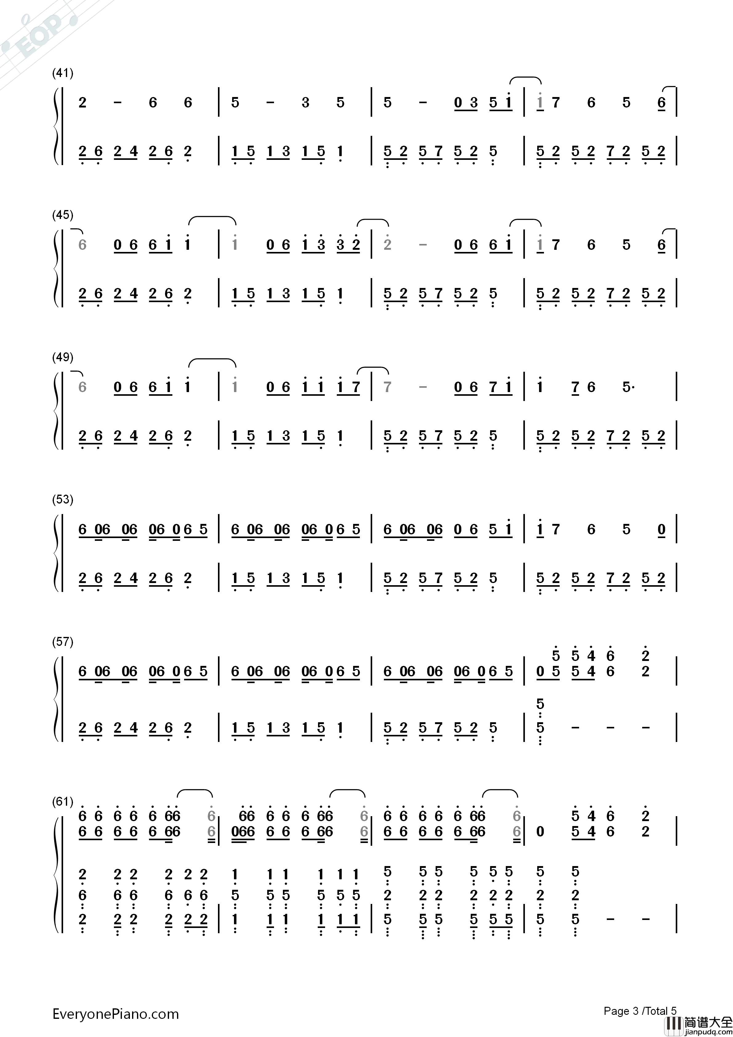 The_Fox钢琴简谱_Ylvis演唱