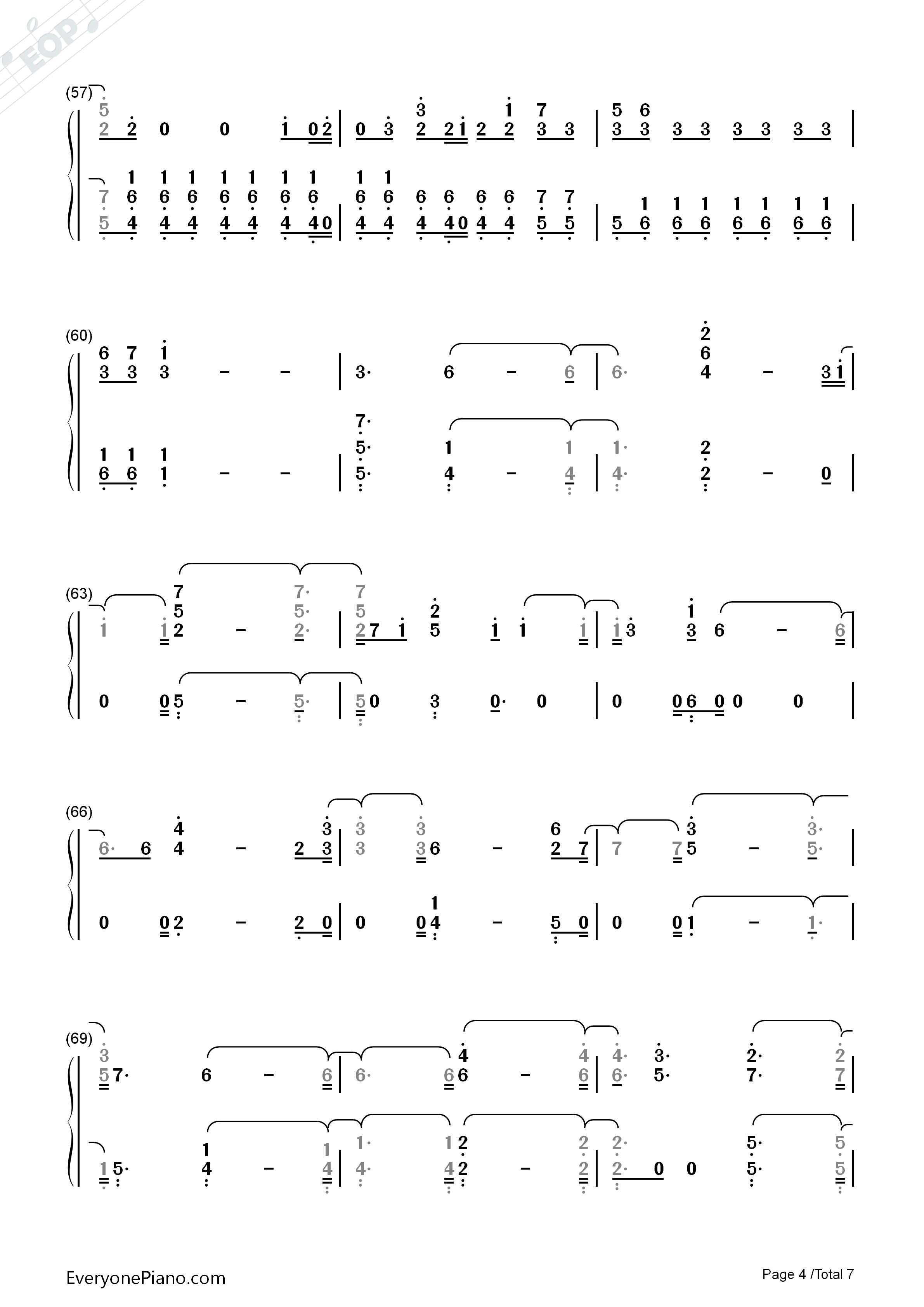 2U钢琴简谱_David_Guetta_ft_Justin_Bieber演唱