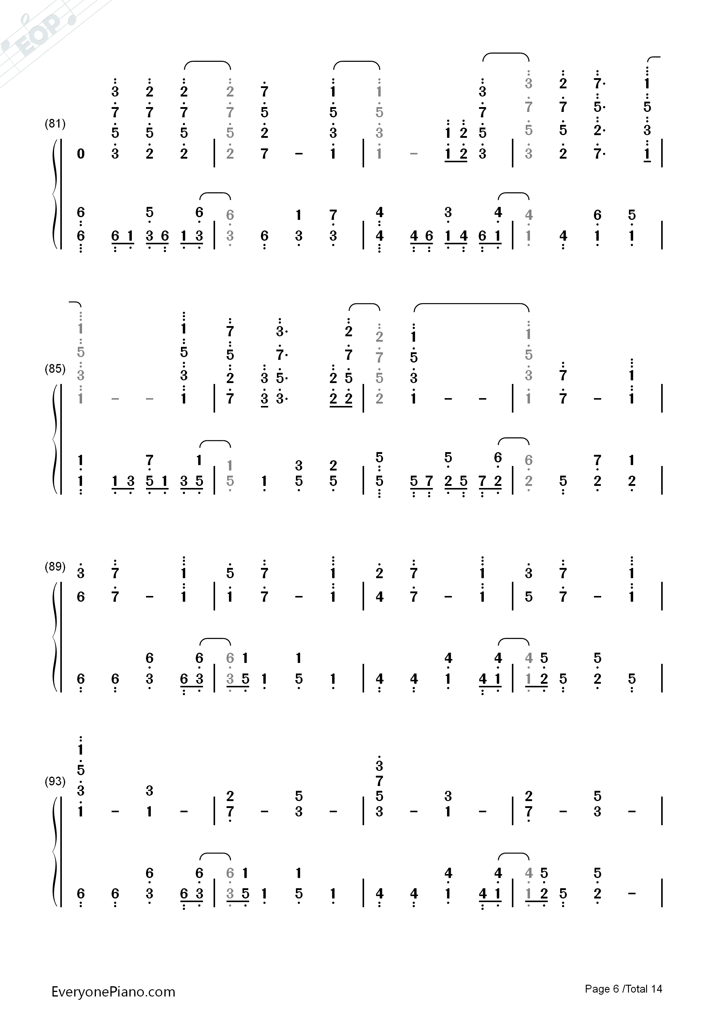 Signal钢琴简谱_TK_from_凛として时雨演唱