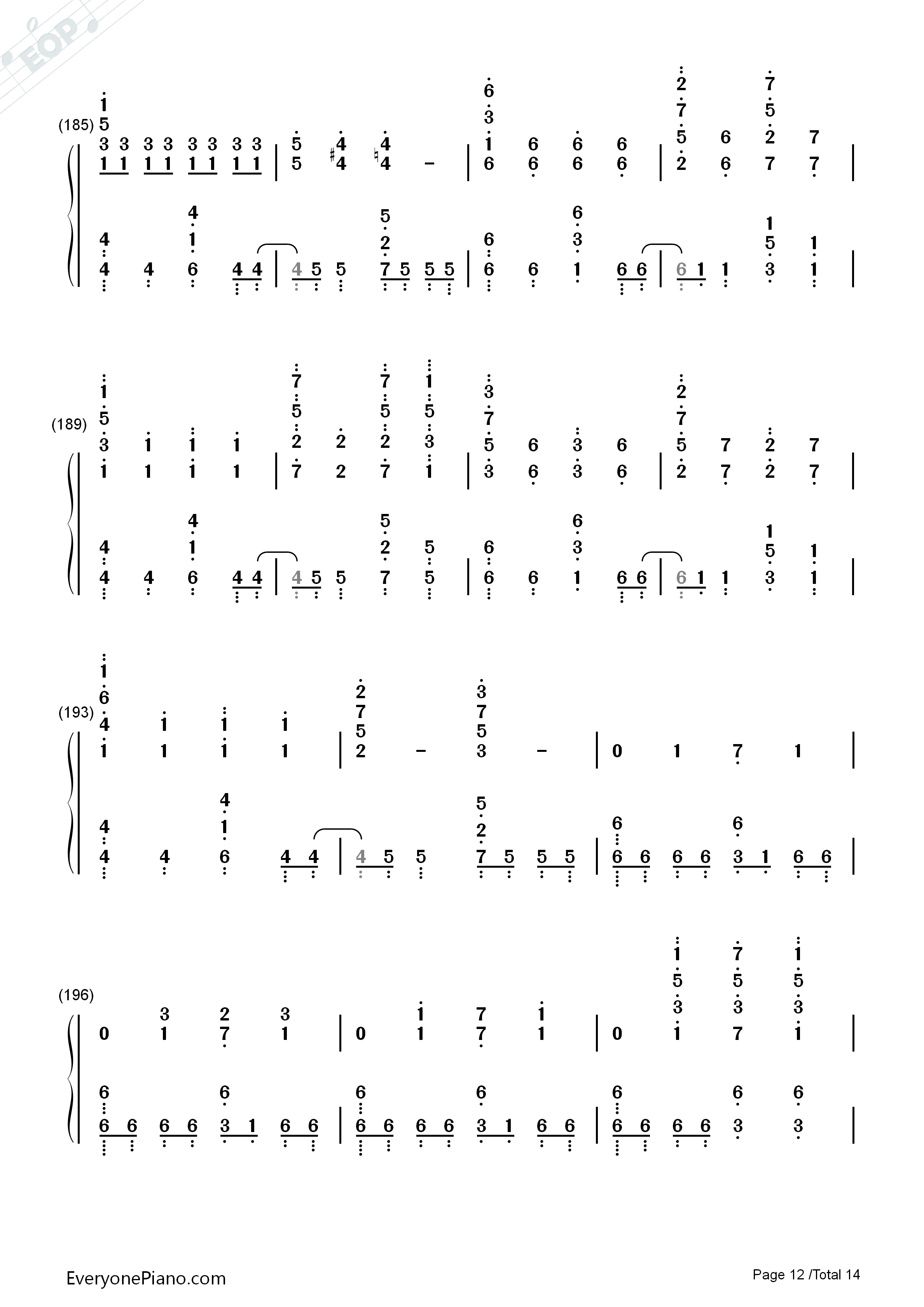 Signal钢琴简谱_TK_from_凛として时雨演唱