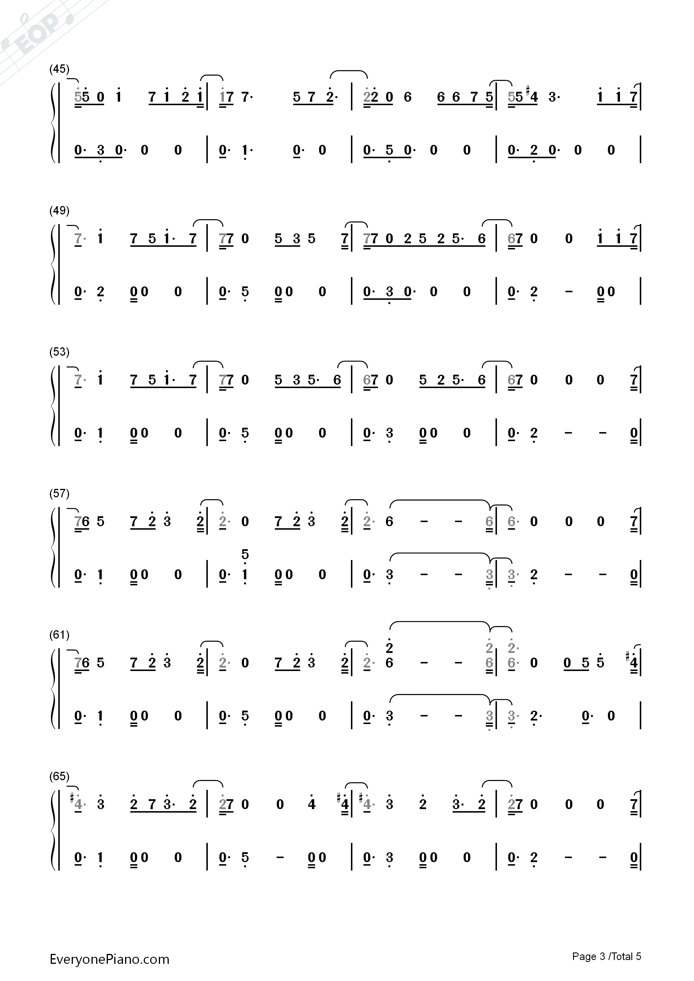 Just_Hold_On钢琴简谱_Steve_Aoki_and_Louis_Tomlinson演唱