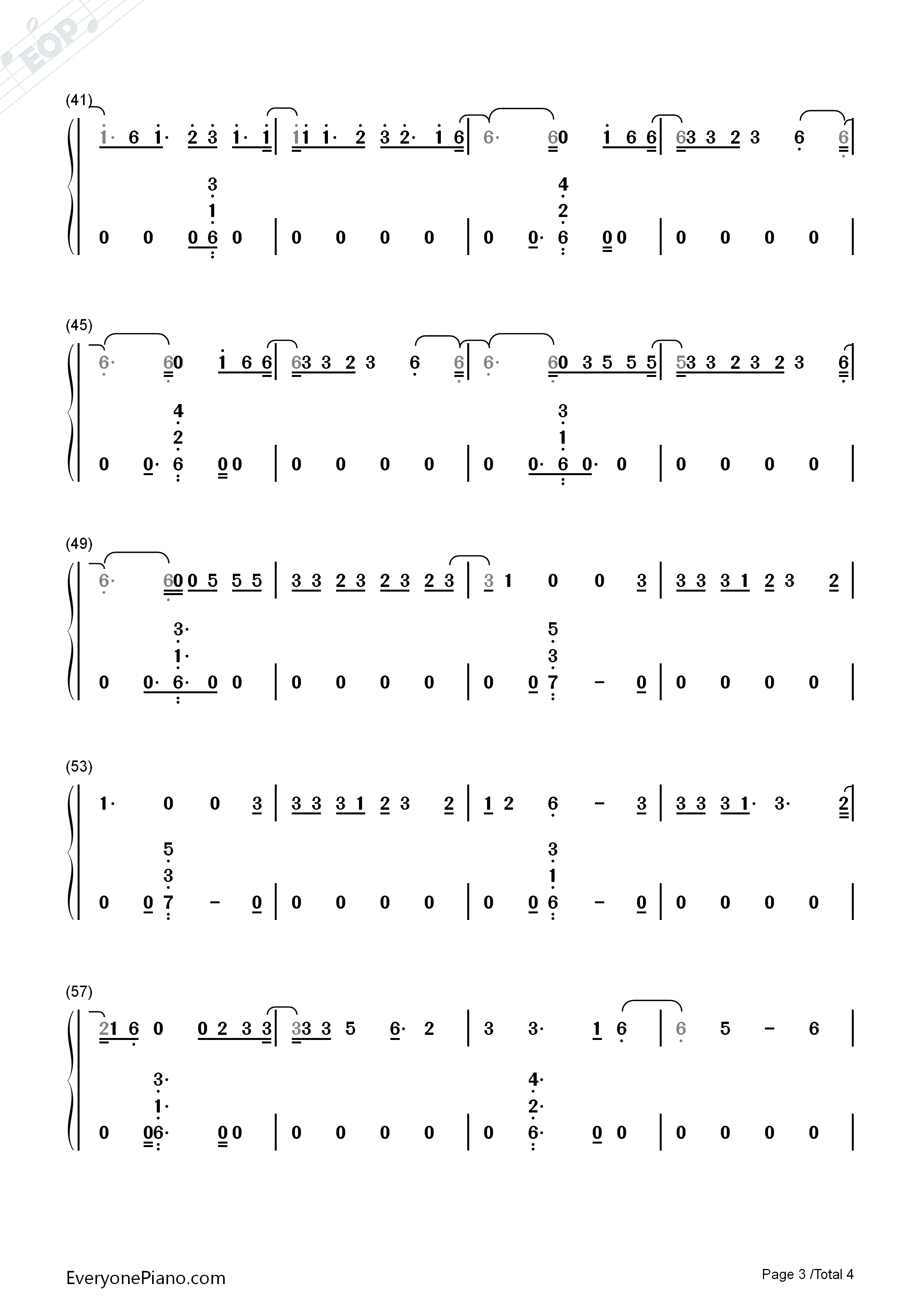 Wild_Thoughts钢琴简谱_DJ_Khaled__Rihanna__Bryson_Tiller演唱