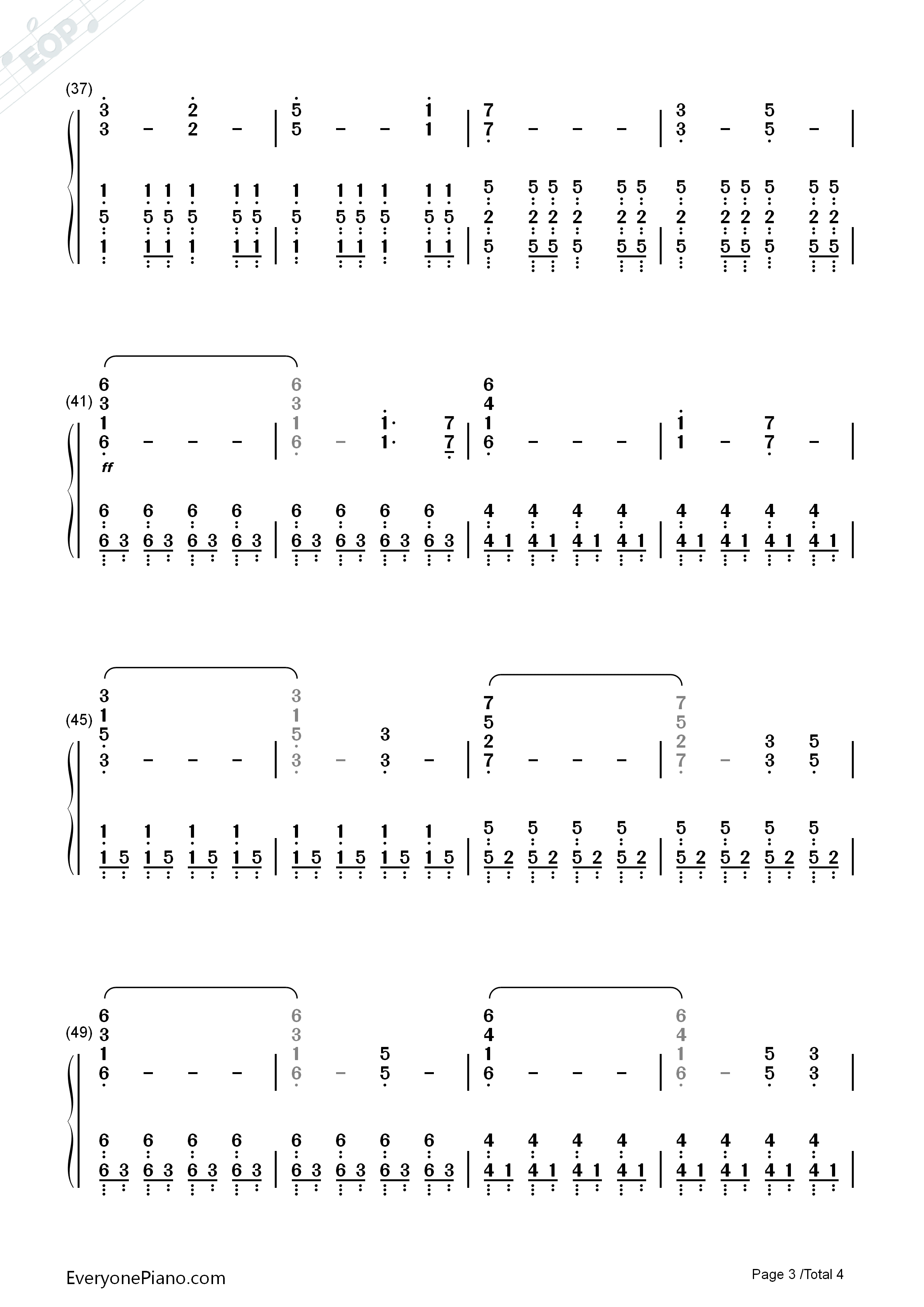 Rise钢琴简谱_John_Dreamer演唱