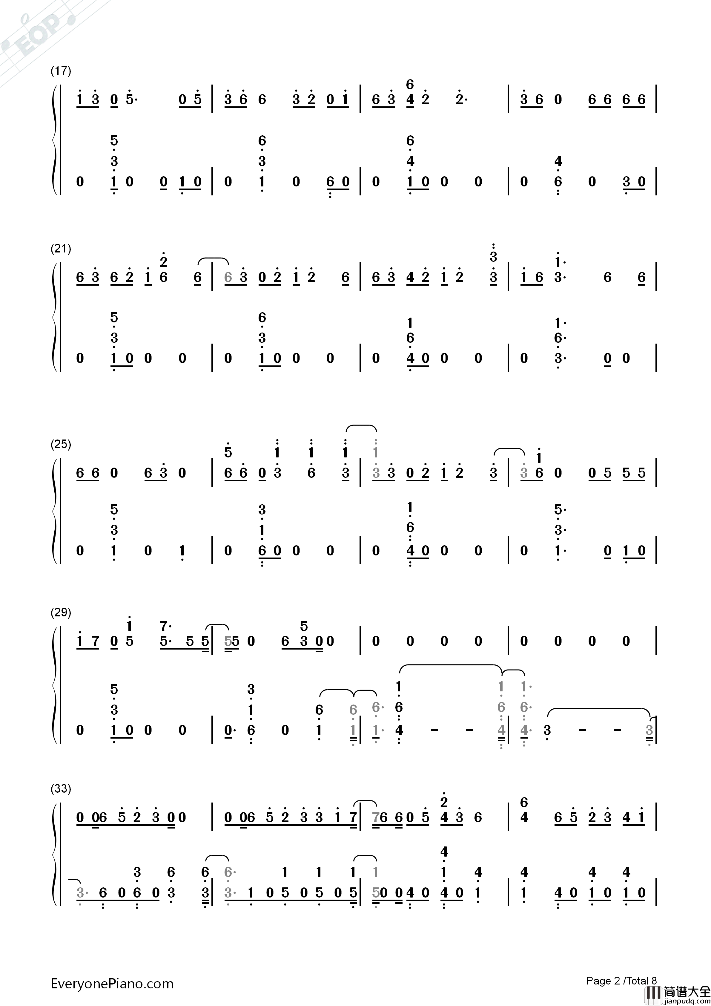 Welcome_to_My_Life钢琴简谱_Chris_Brown演唱