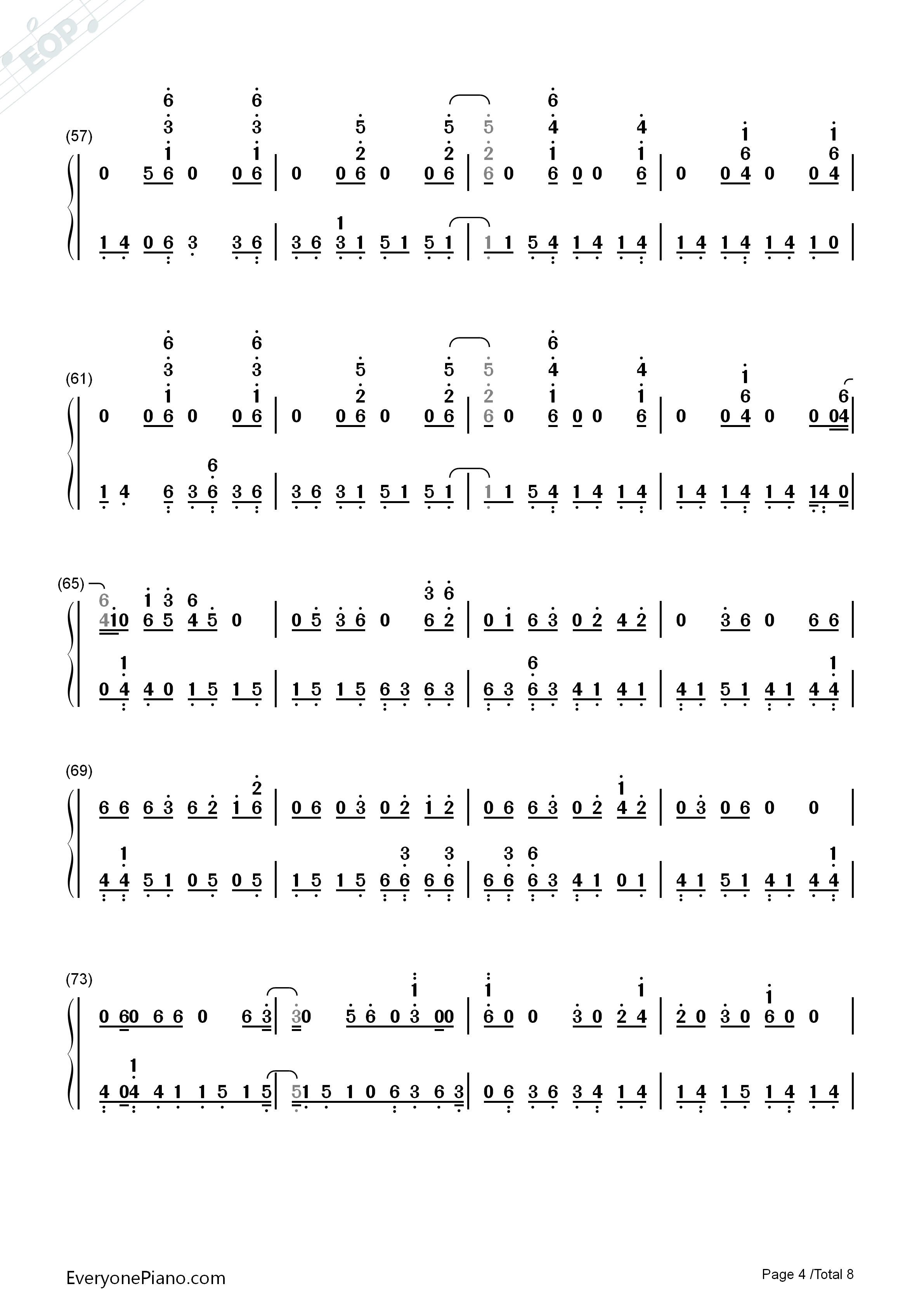 Welcome_to_My_Life钢琴简谱_Chris_Brown演唱