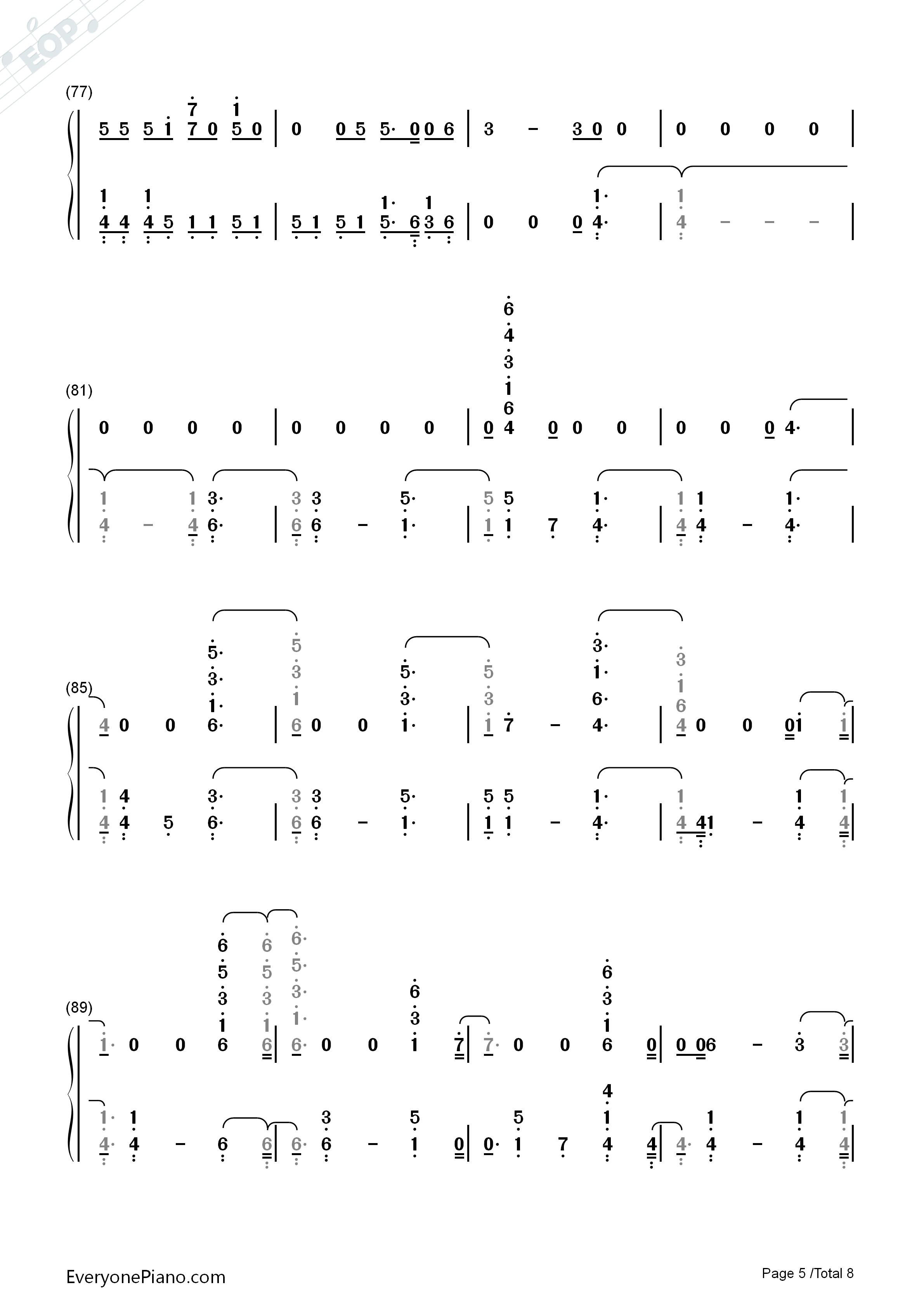 Welcome_to_My_Life钢琴简谱_Chris_Brown演唱