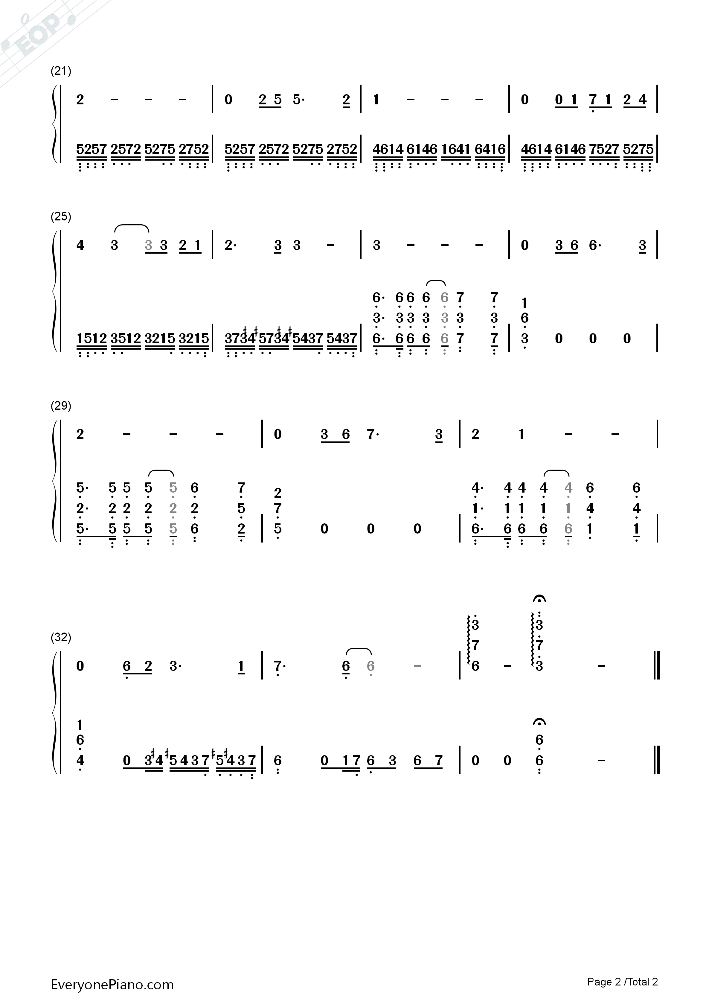 秋意浓钢琴简谱_李幸倪演唱