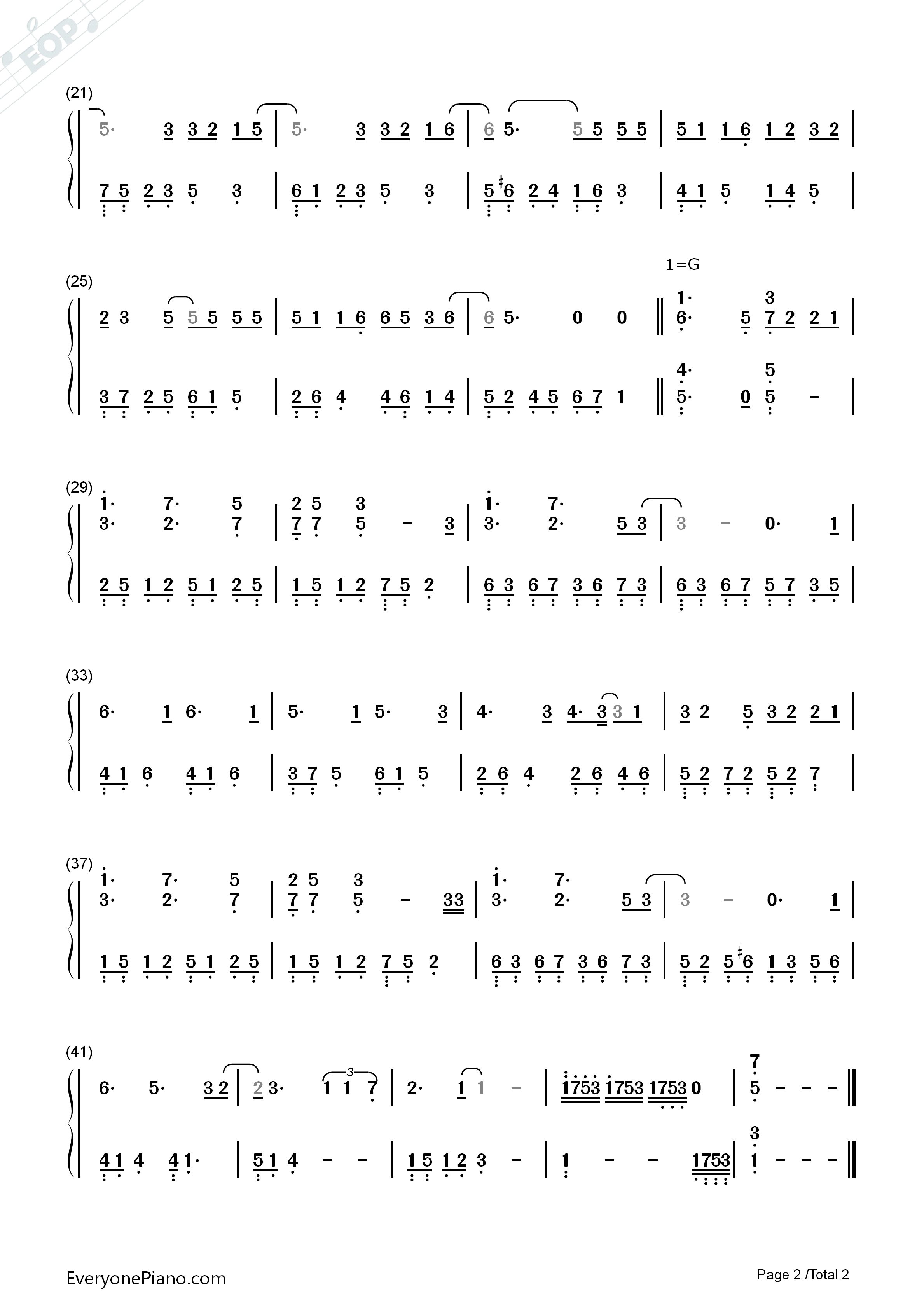 深深爱过你钢琴简谱_薛之谦演唱