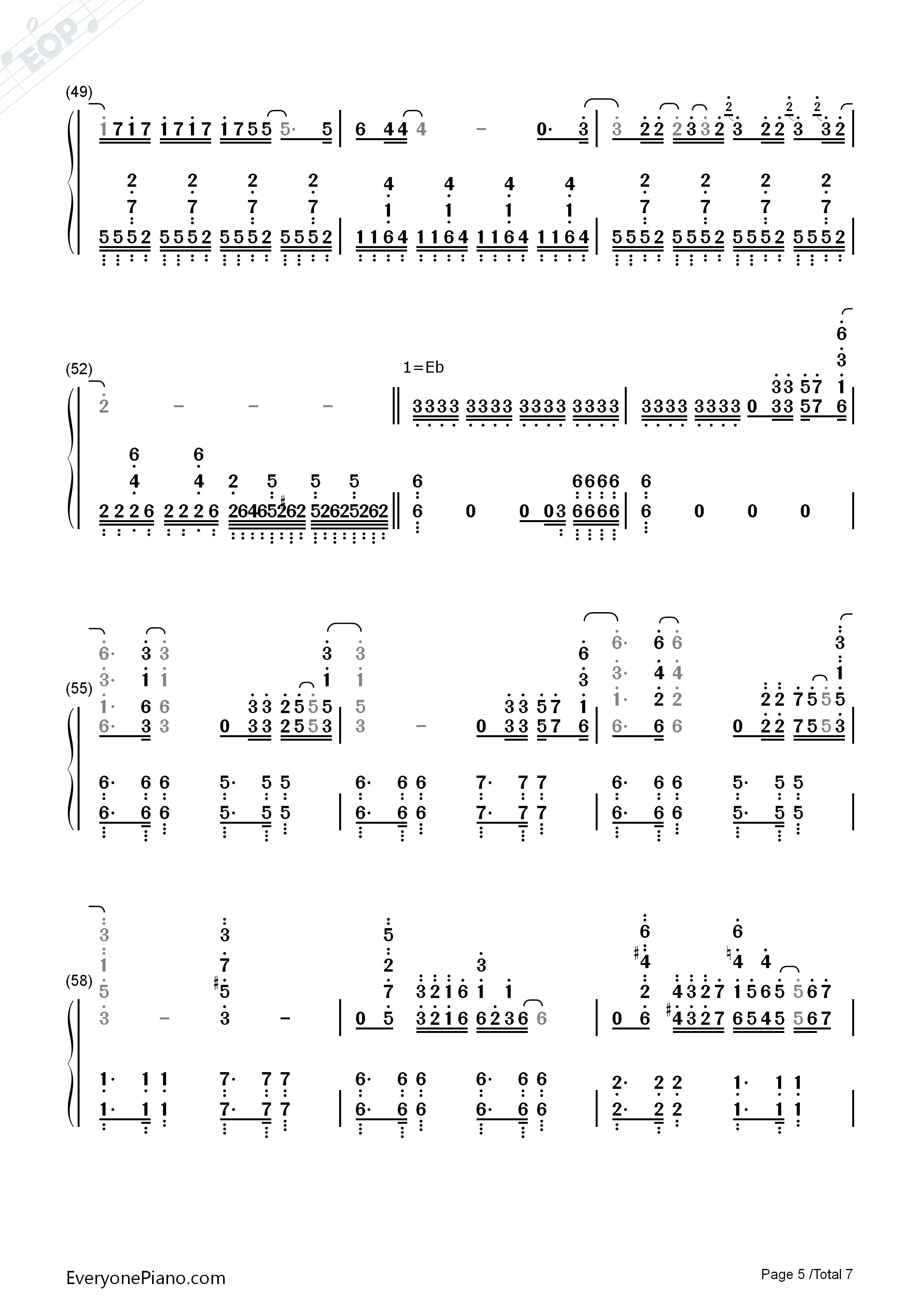 Hawaii_Five钢琴简谱_Brian_Tyler演唱