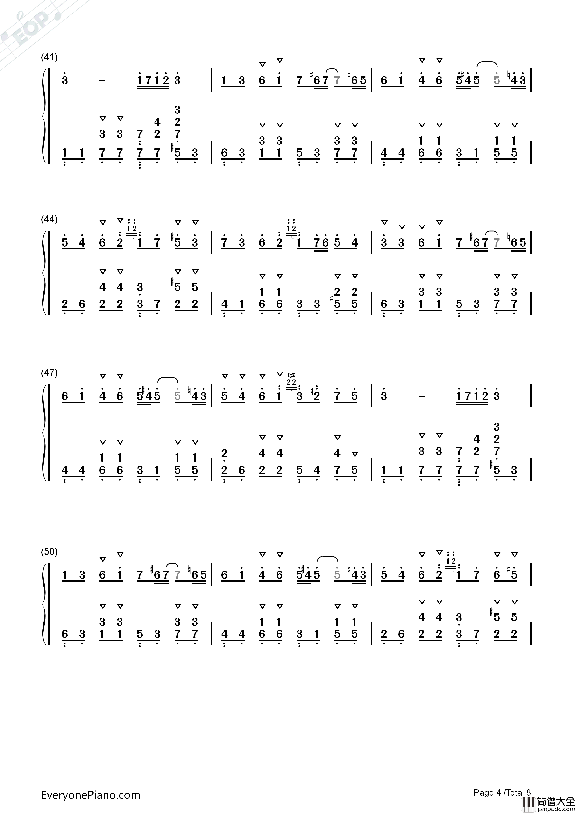 君往何处钢琴简谱_M2U演唱