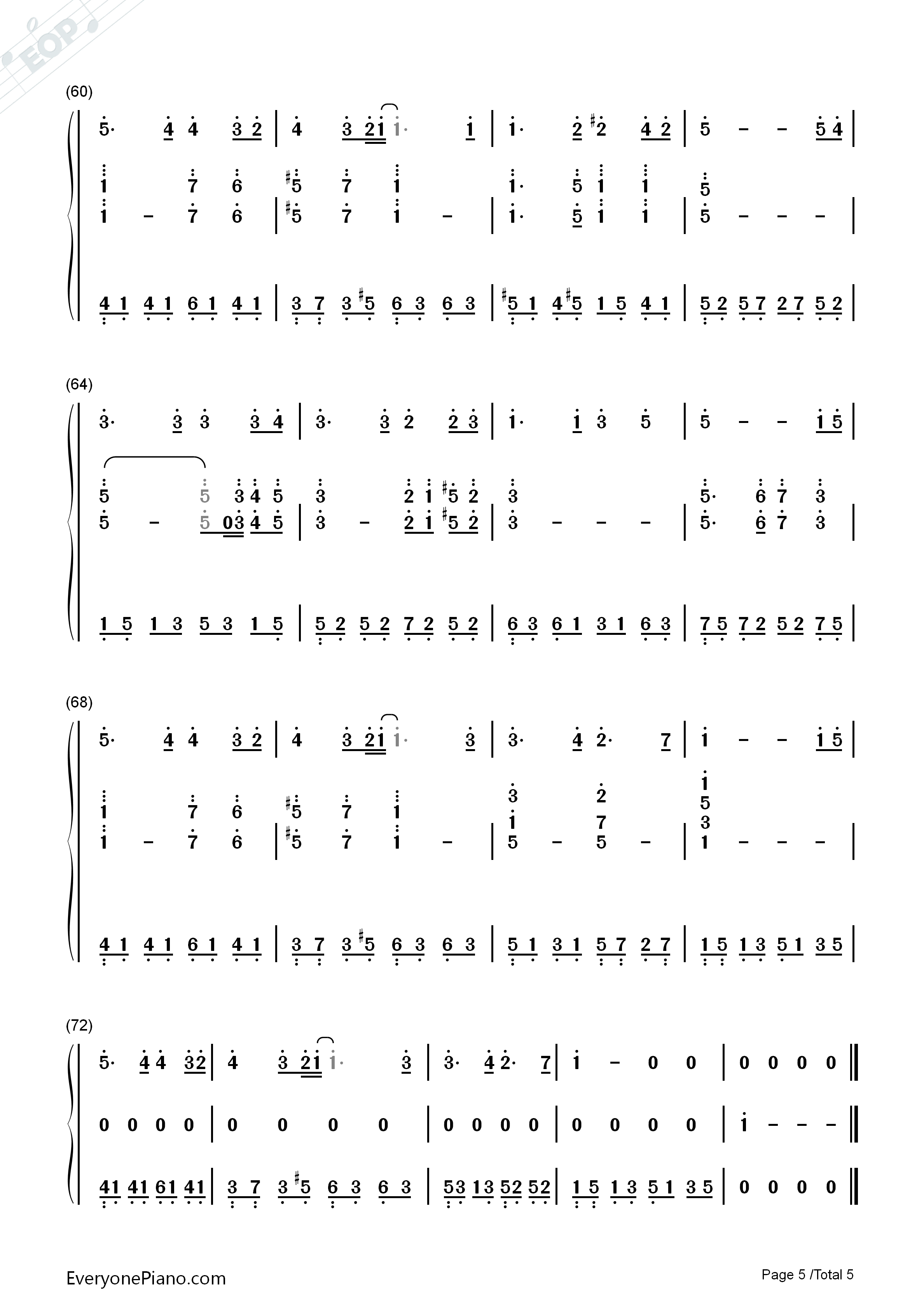 轨迹钢琴简谱_周杰伦演唱
