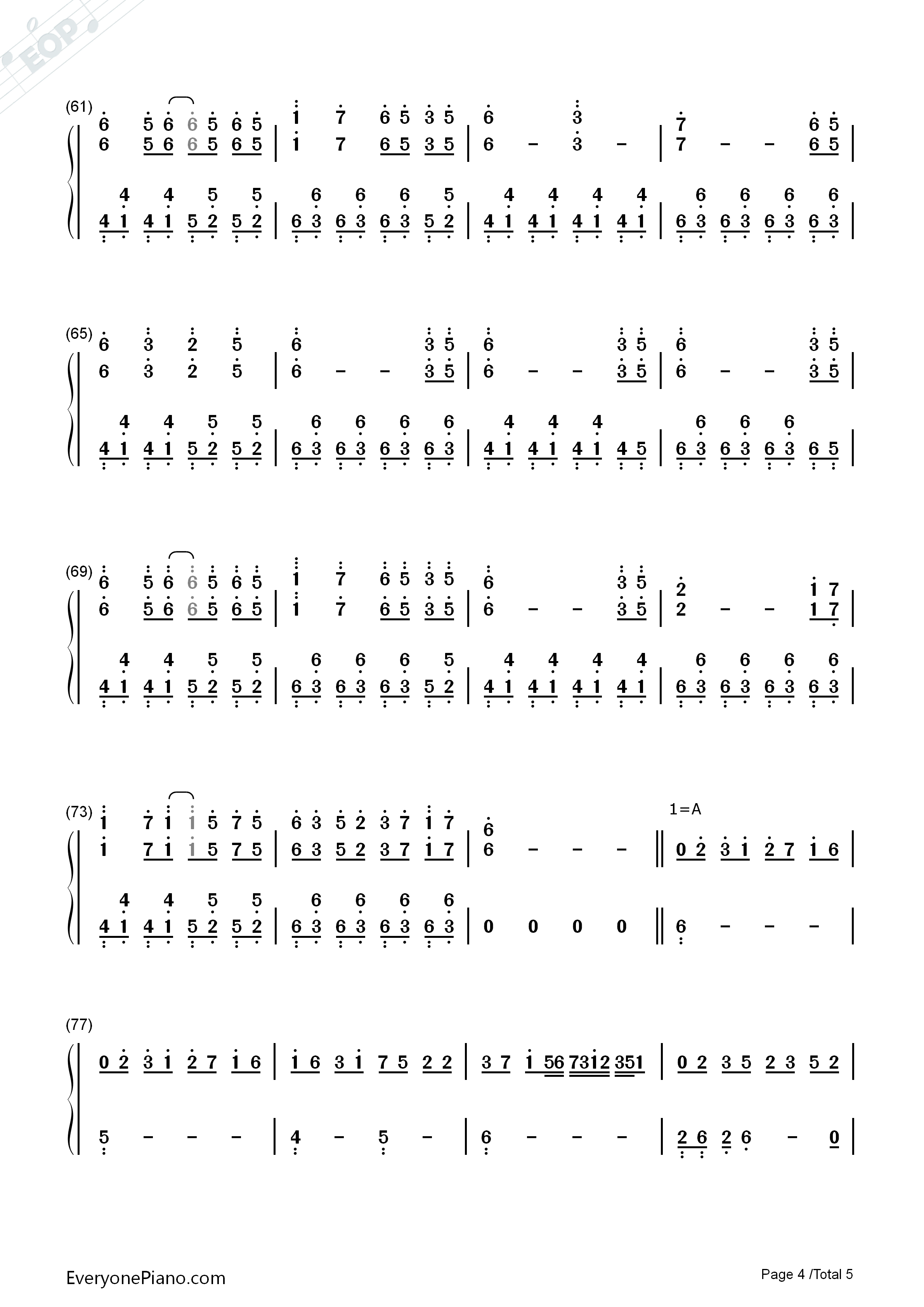幽雅に咲かせ_墨染の桜_～_Border_of_Life钢琴简谱_东方Project演唱