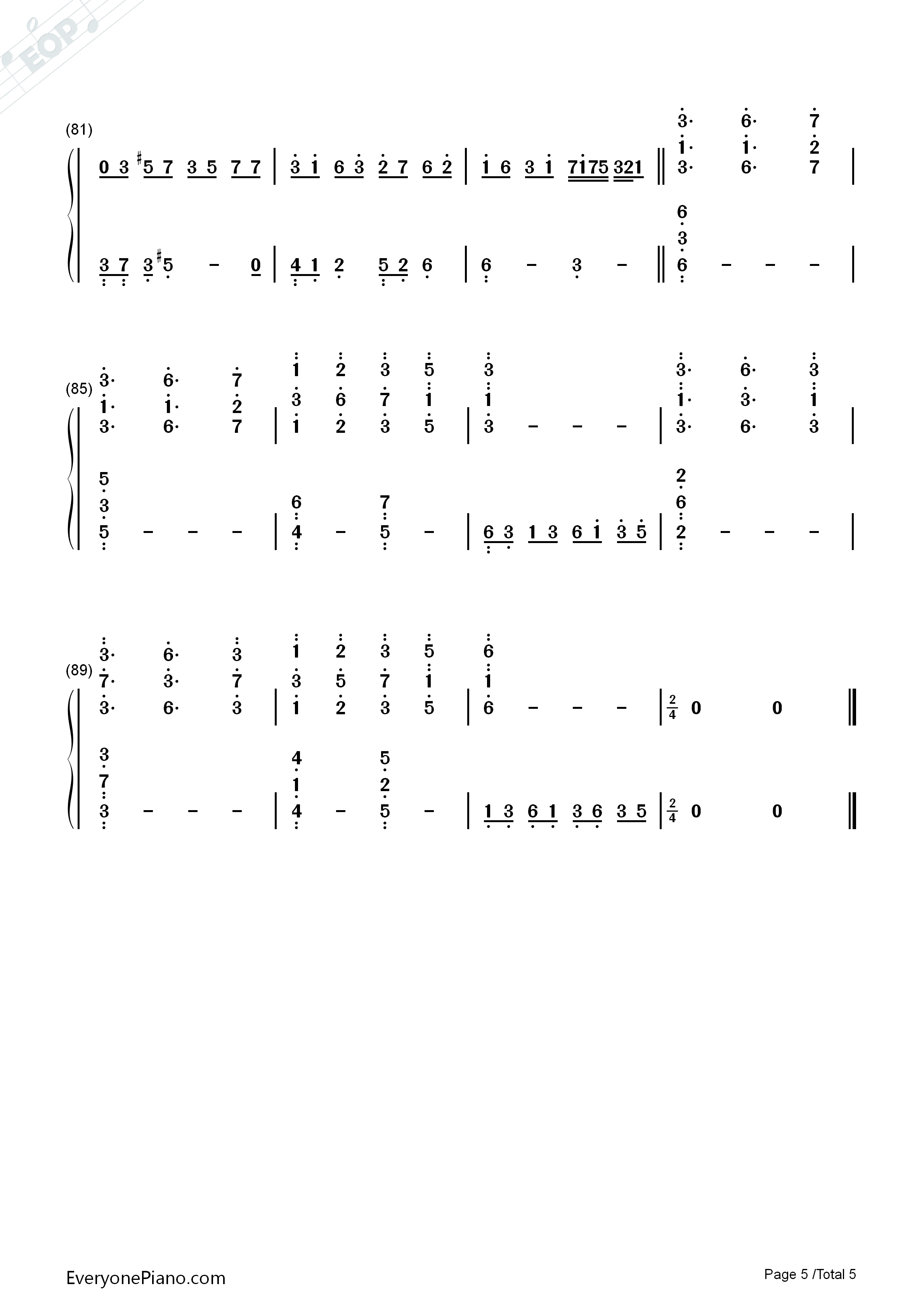 幽雅に咲かせ_墨染の桜_～_Border_of_Life钢琴简谱_东方Project演唱