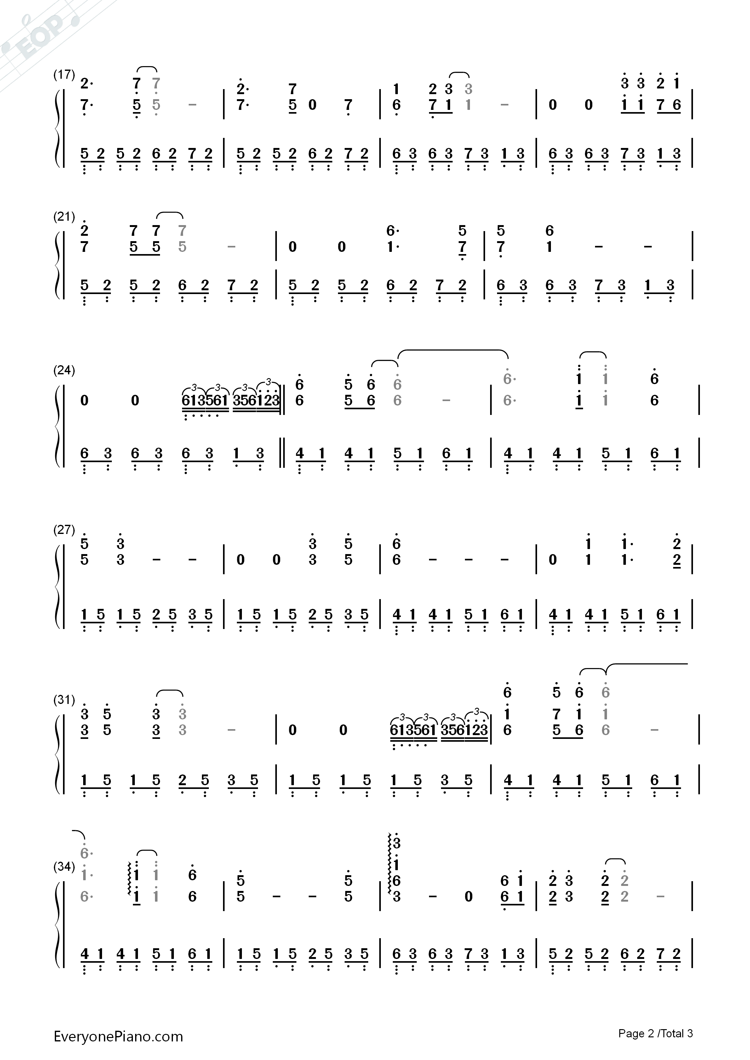 一生所爱钢琴简谱_舒淇演唱