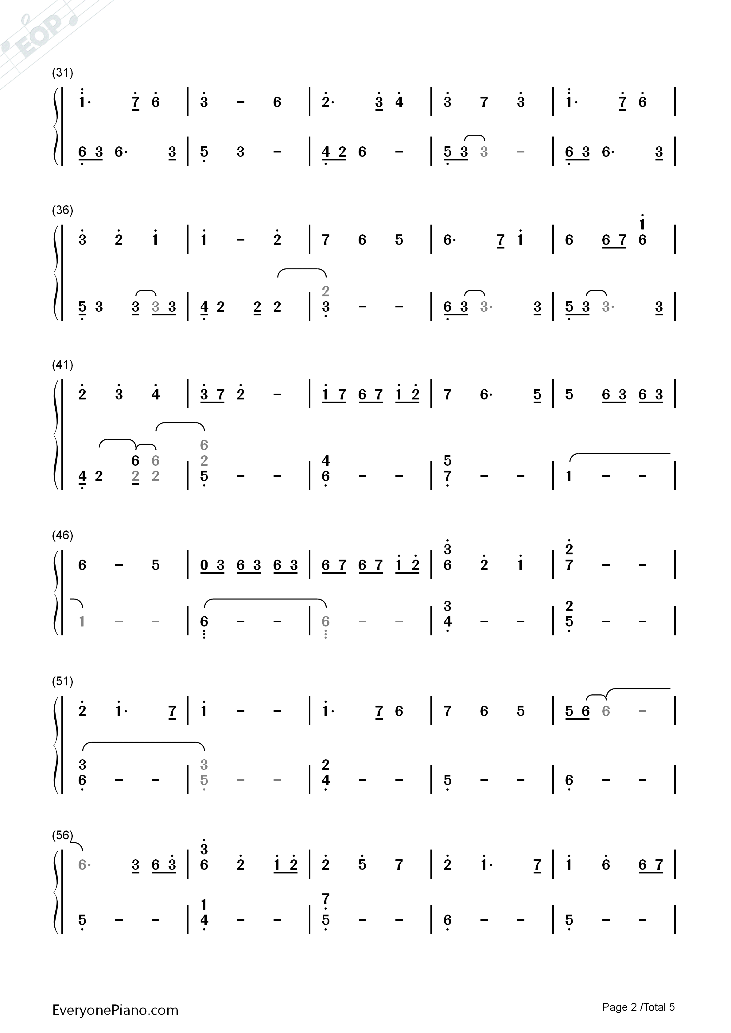 Arwen's_Vigil钢琴简谱_The_Piano_Guys演唱