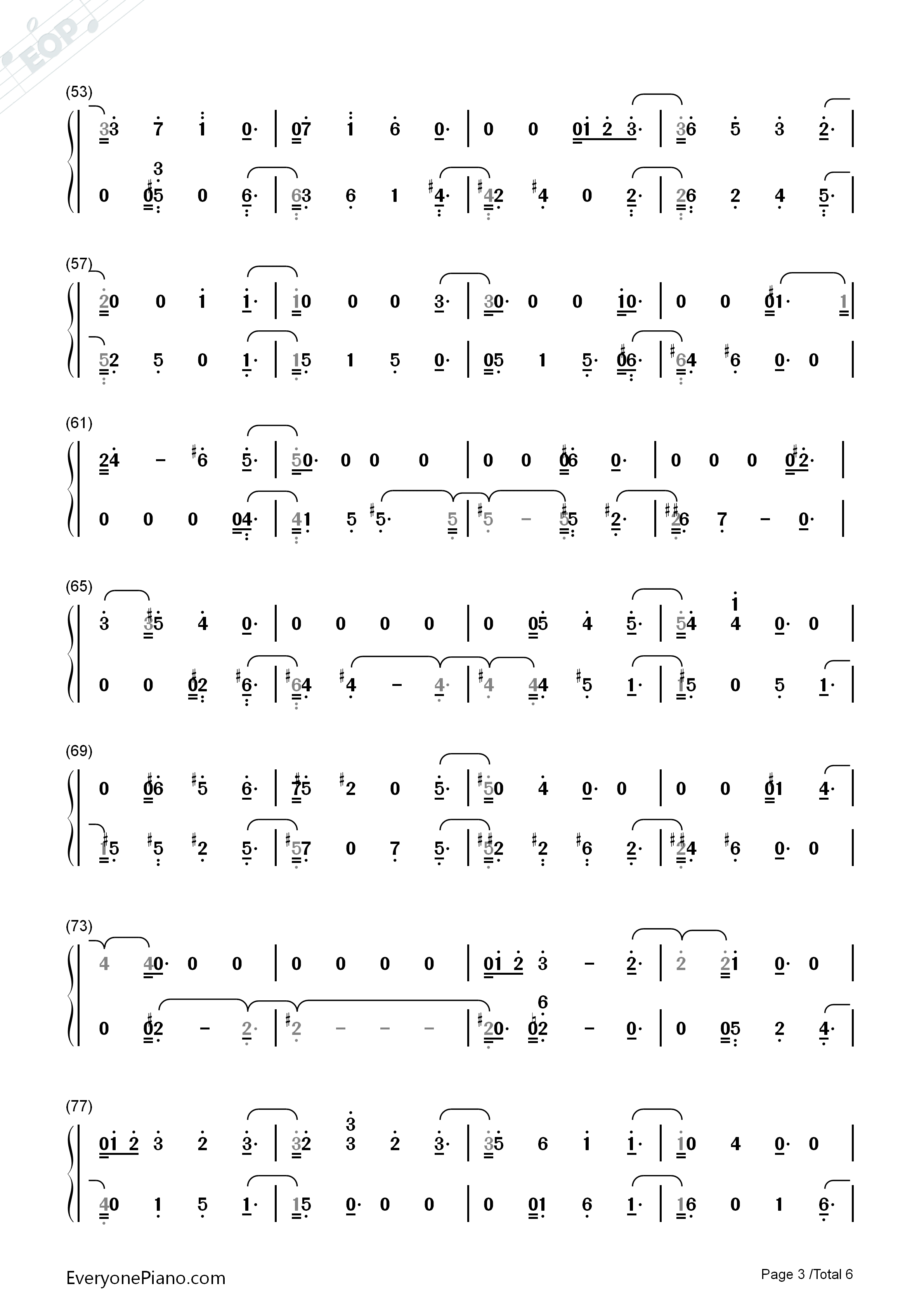 如果一切没有发生过钢琴简谱_张碧晨演唱