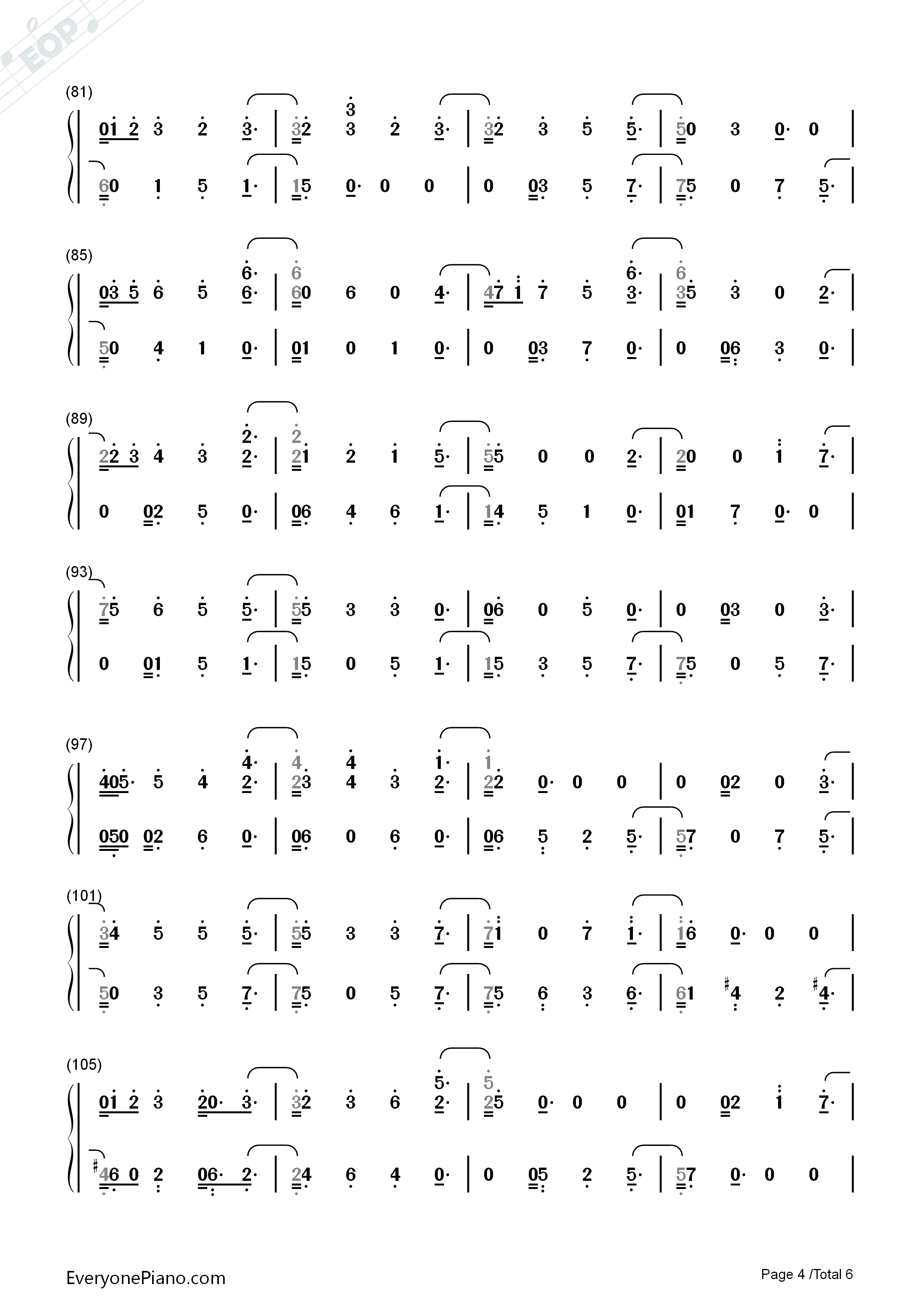 如果一切没有发生过钢琴简谱_张碧晨演唱