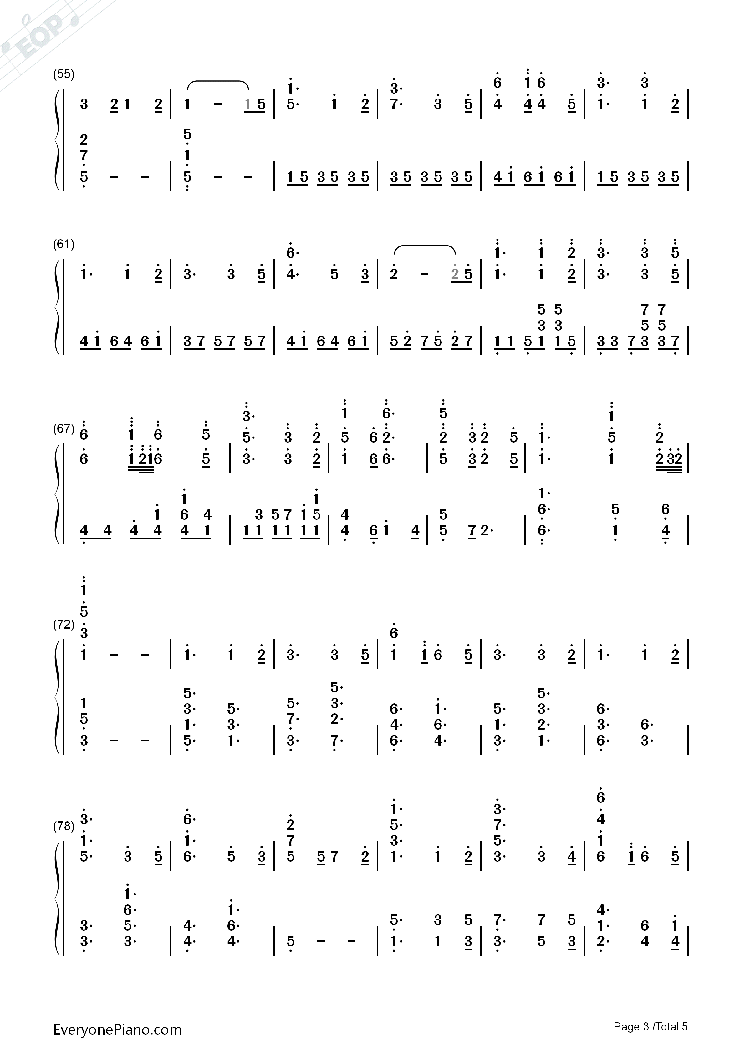ちいさな冒険者钢琴简谱_雨宫天_高桥李依_茅野爱衣演唱