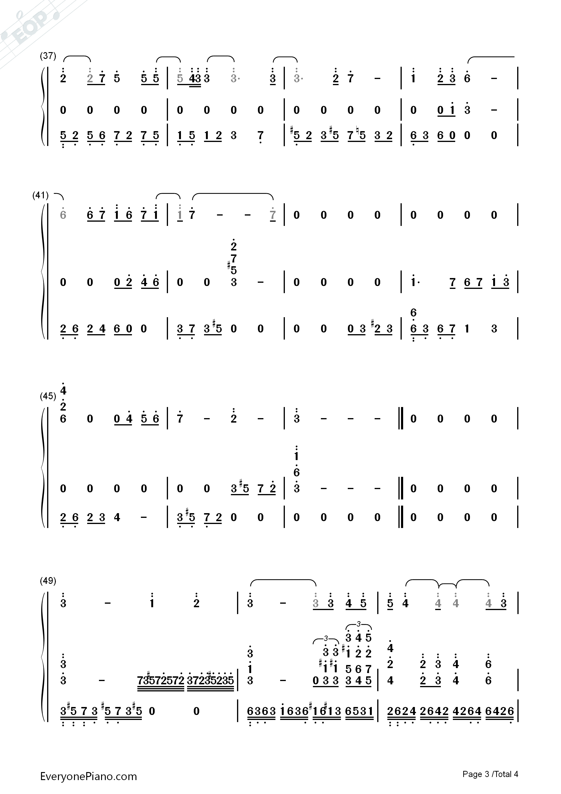 枯叶蝶钢琴简谱_许艺娜演唱