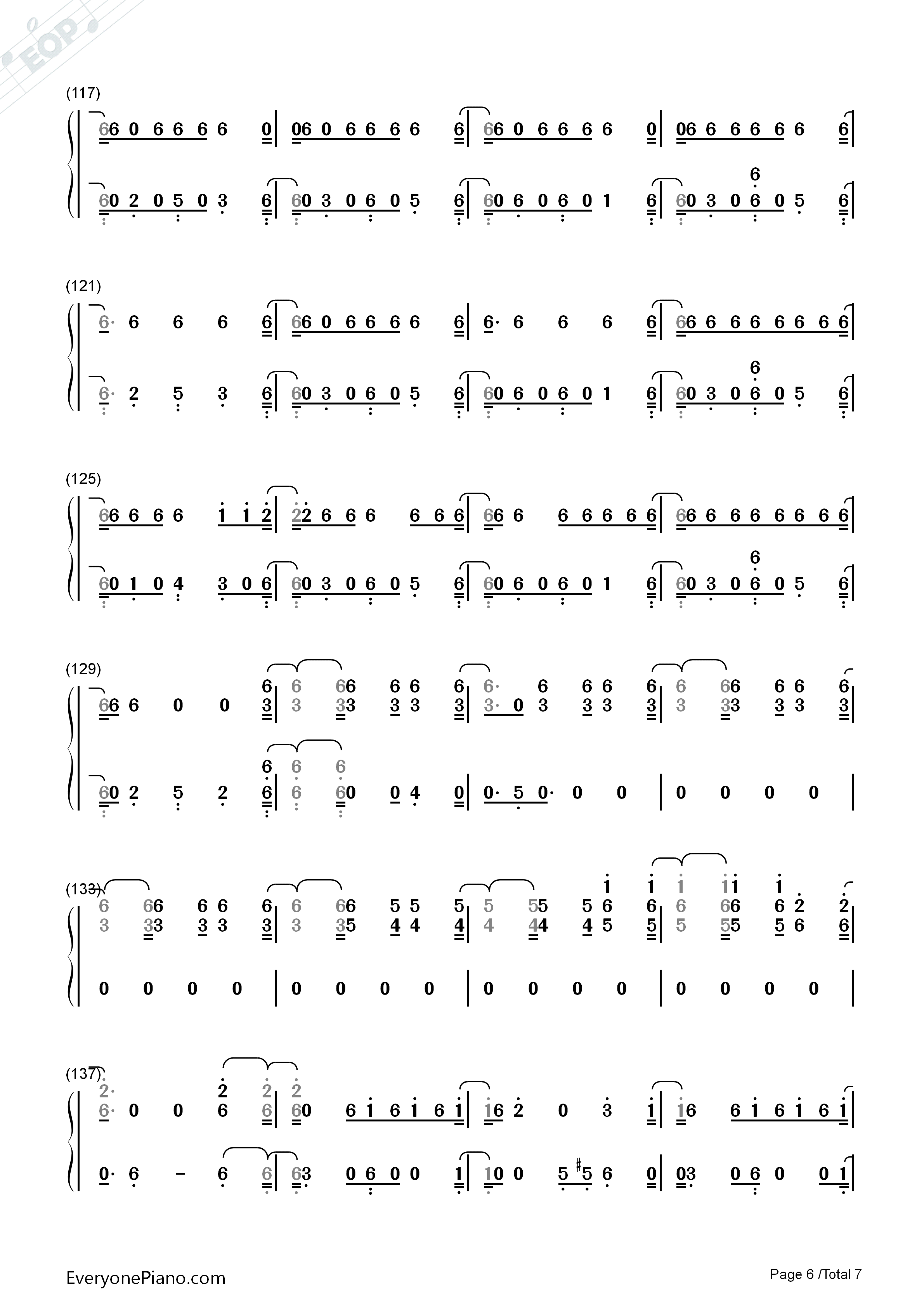 A_Lie钢琴简谱_French_Montana_ft._The_Weeknd__Max_B演唱