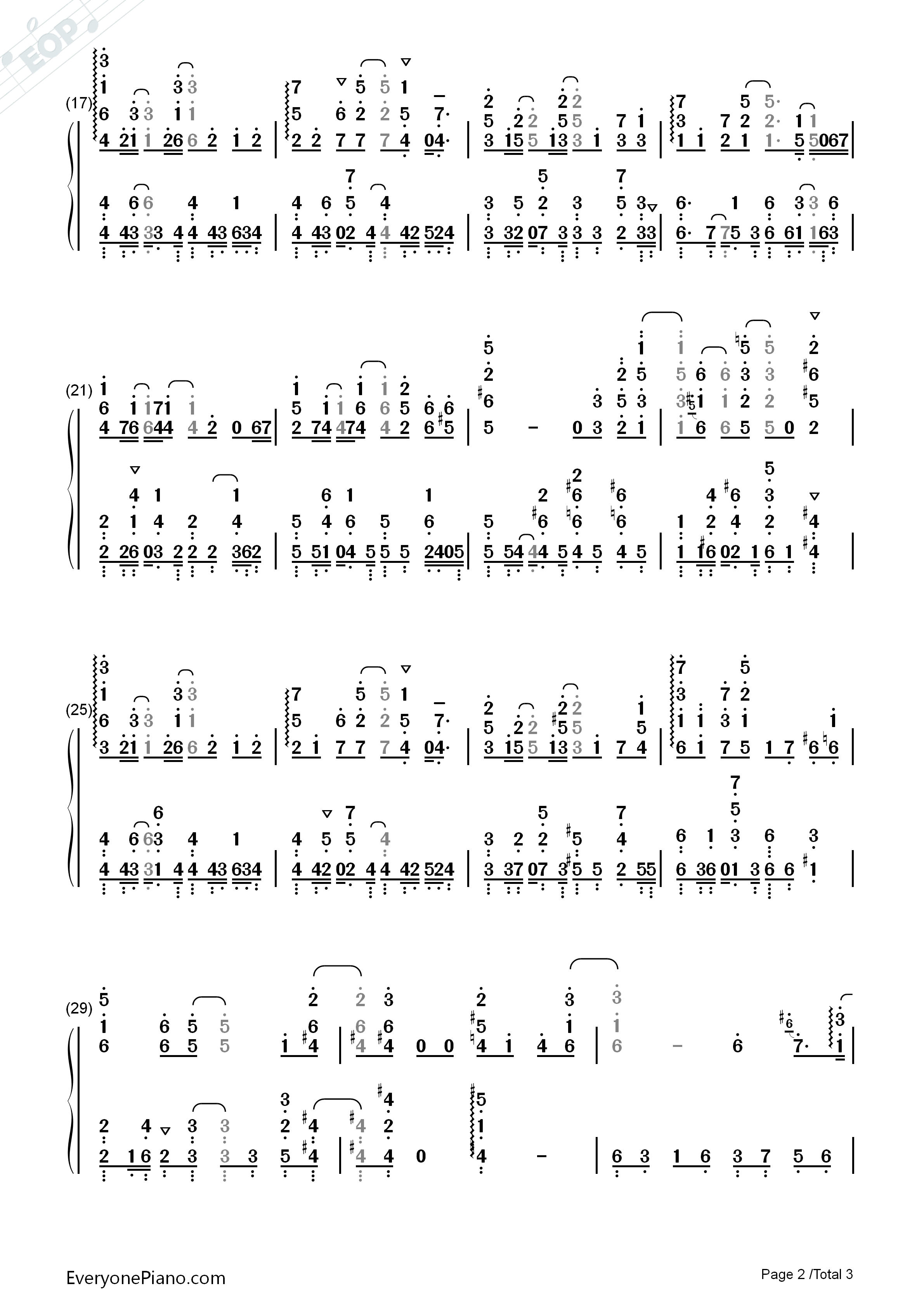 ちいさなひとつぶ钢琴简谱_安野希世乃演唱