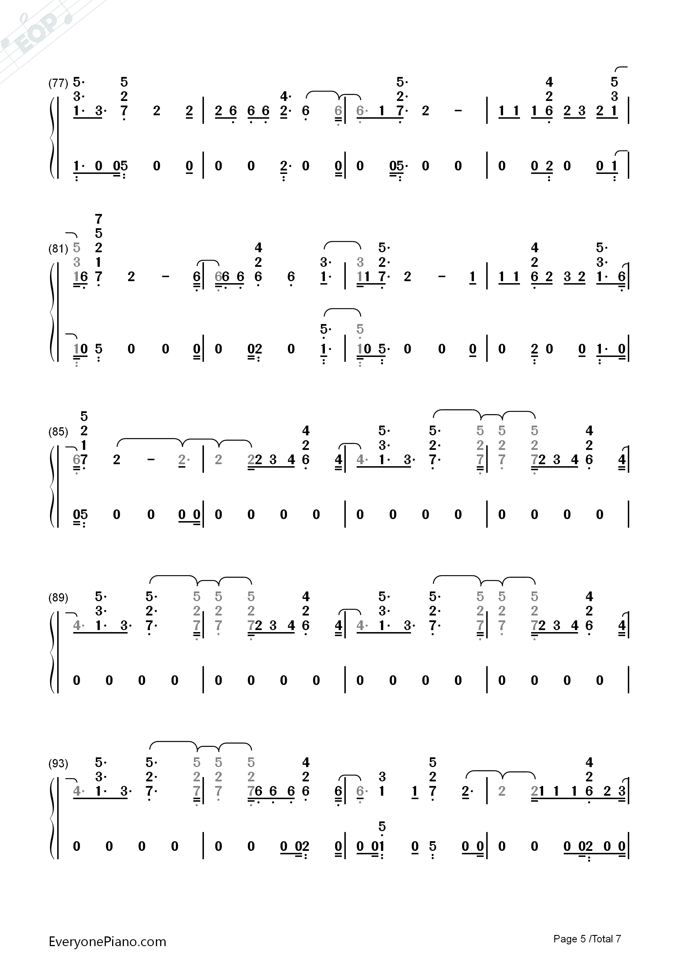 Disconnect钢琴简谱_Clean_Bandit_ft_Marina演唱