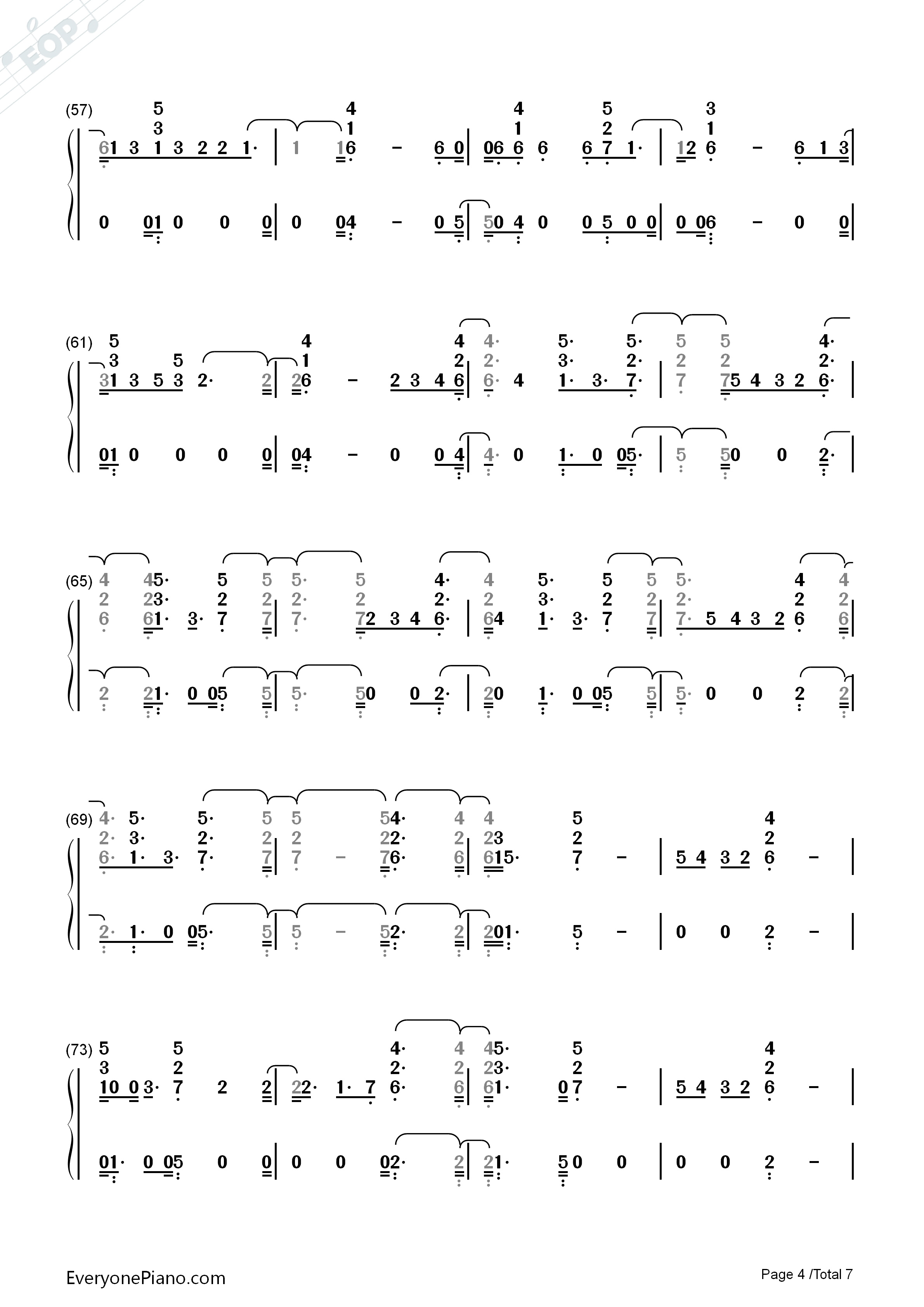 Disconnect钢琴简谱_Clean_Bandit_ft_Marina演唱