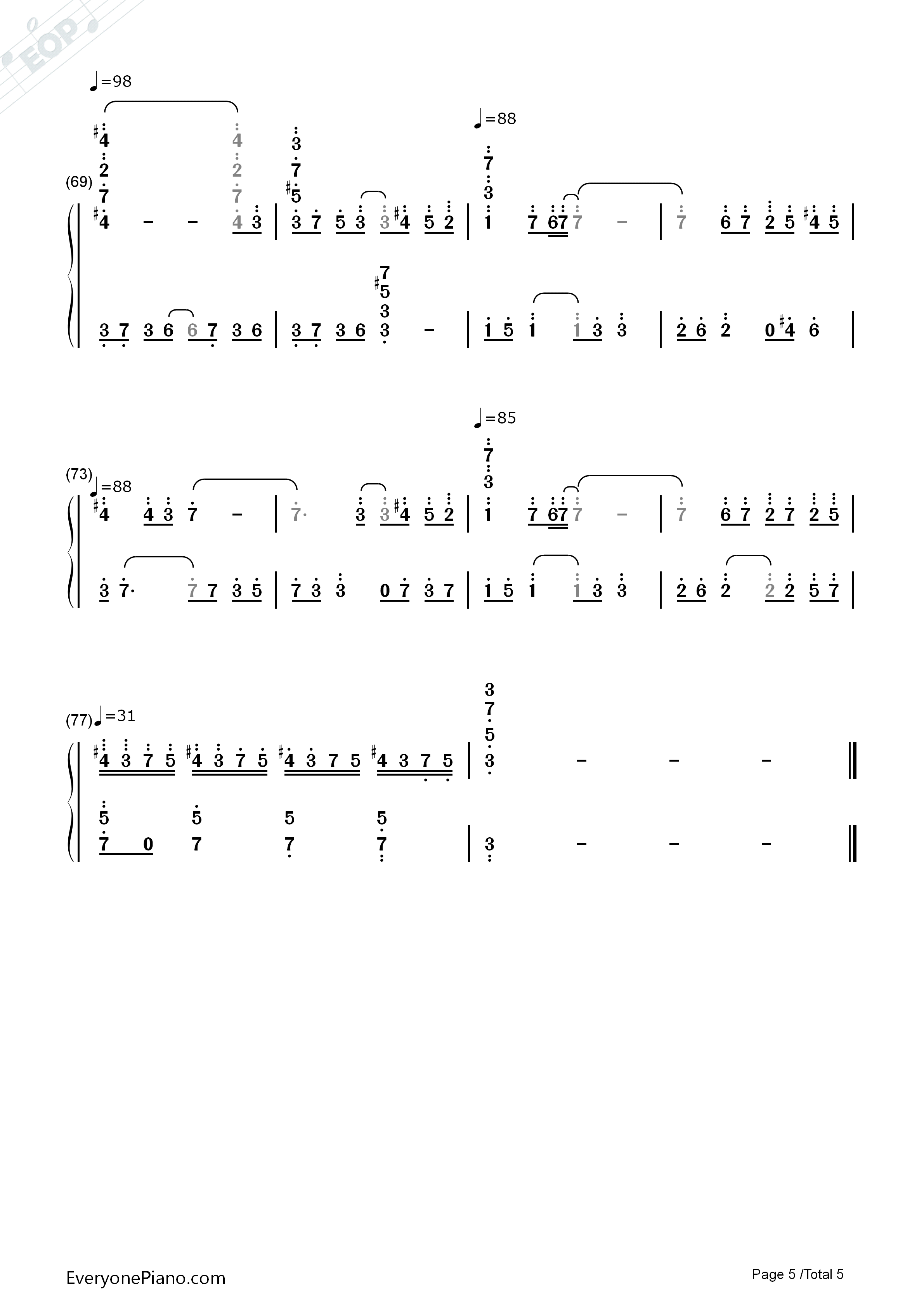 羽根钢琴简谱_折户伸治演唱