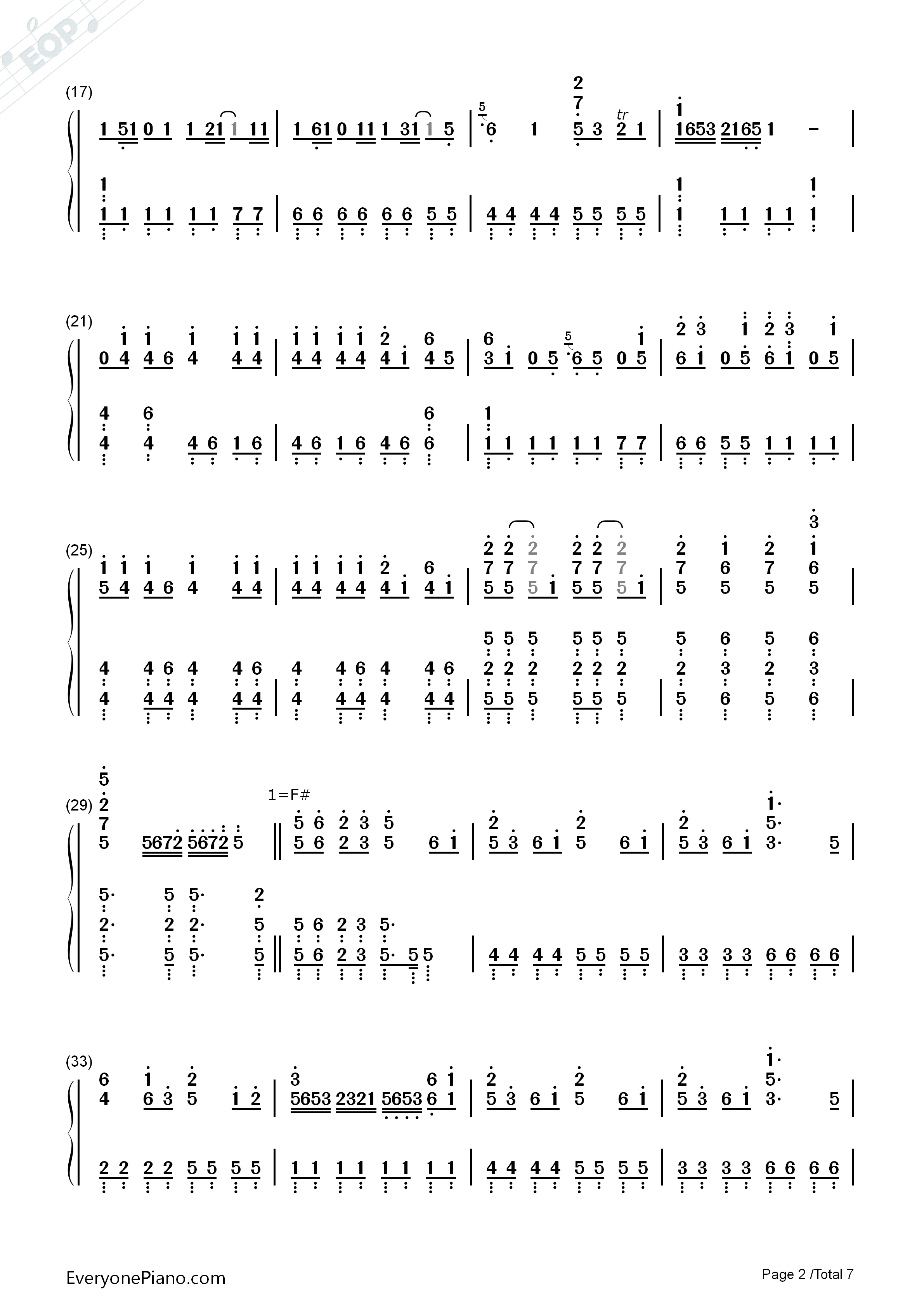 白金迪斯科钢琴简谱_井口裕香演唱