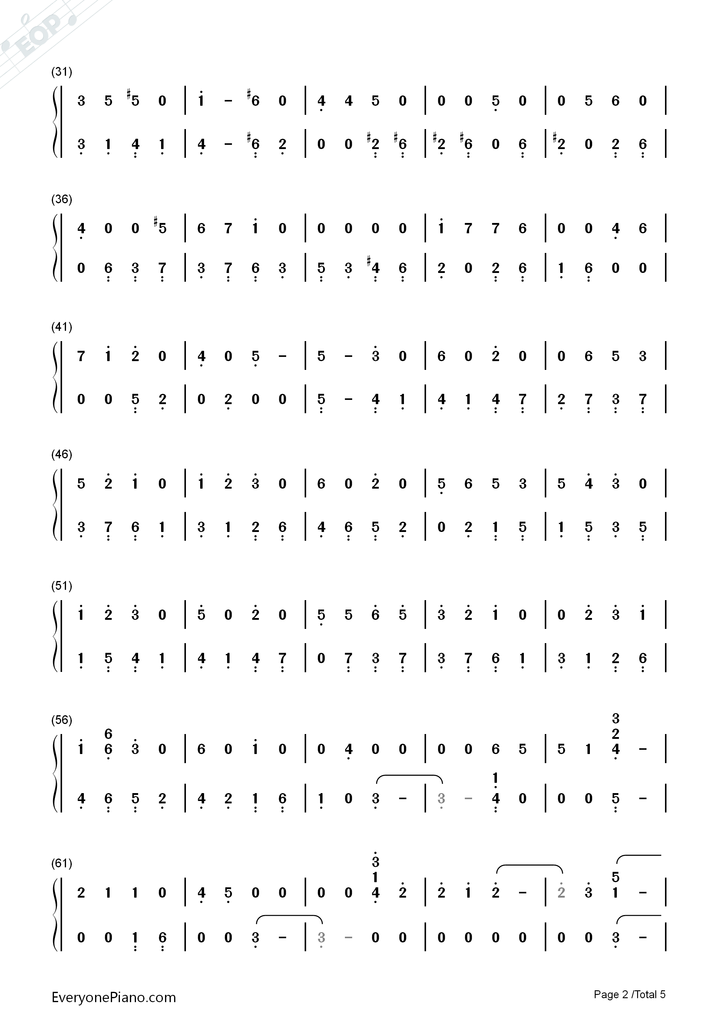 曾经守候钢琴简谱_张碧晨演唱