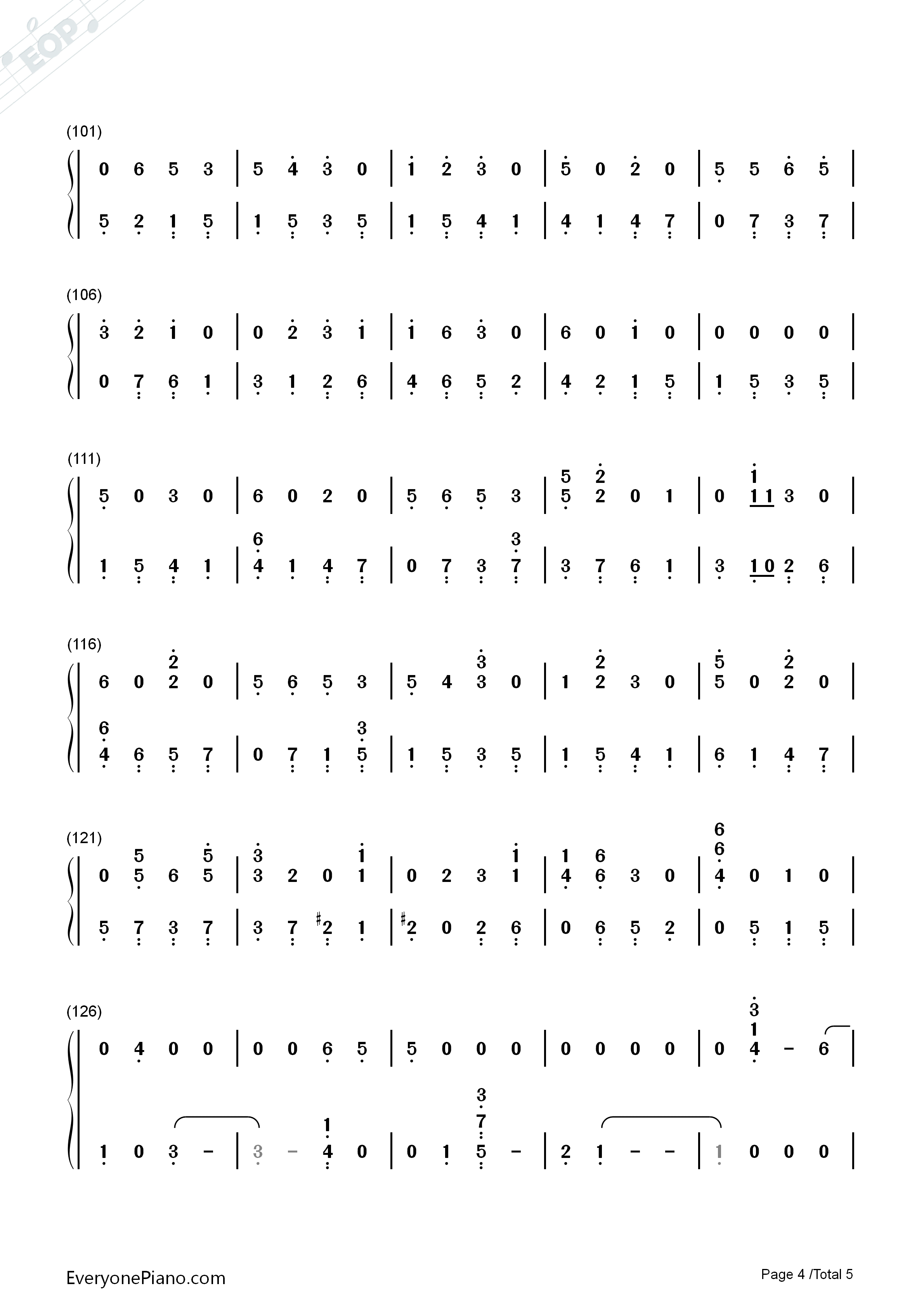 曾经守候钢琴简谱_张碧晨演唱