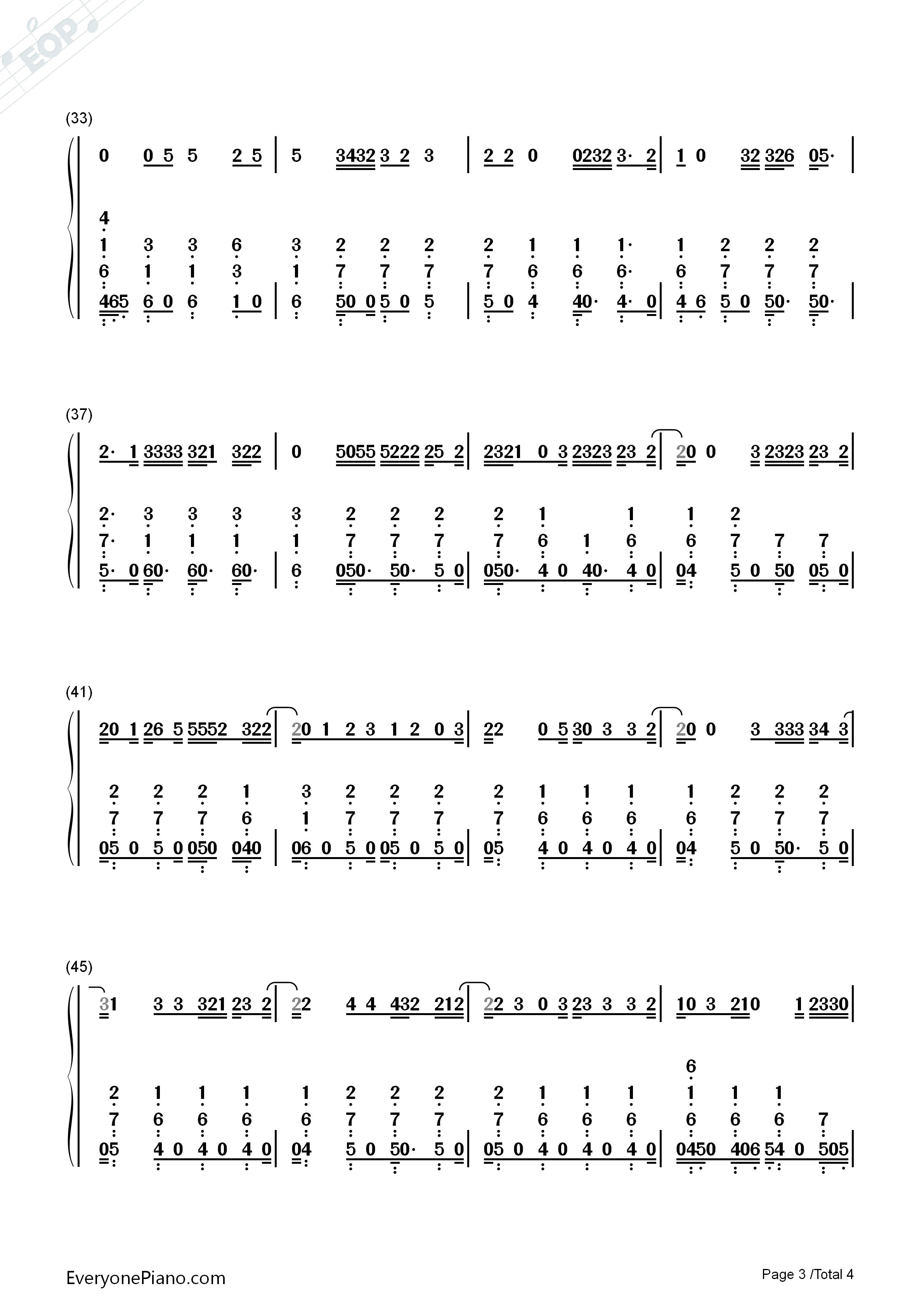Privacy钢琴简谱_Chris_Brown演唱