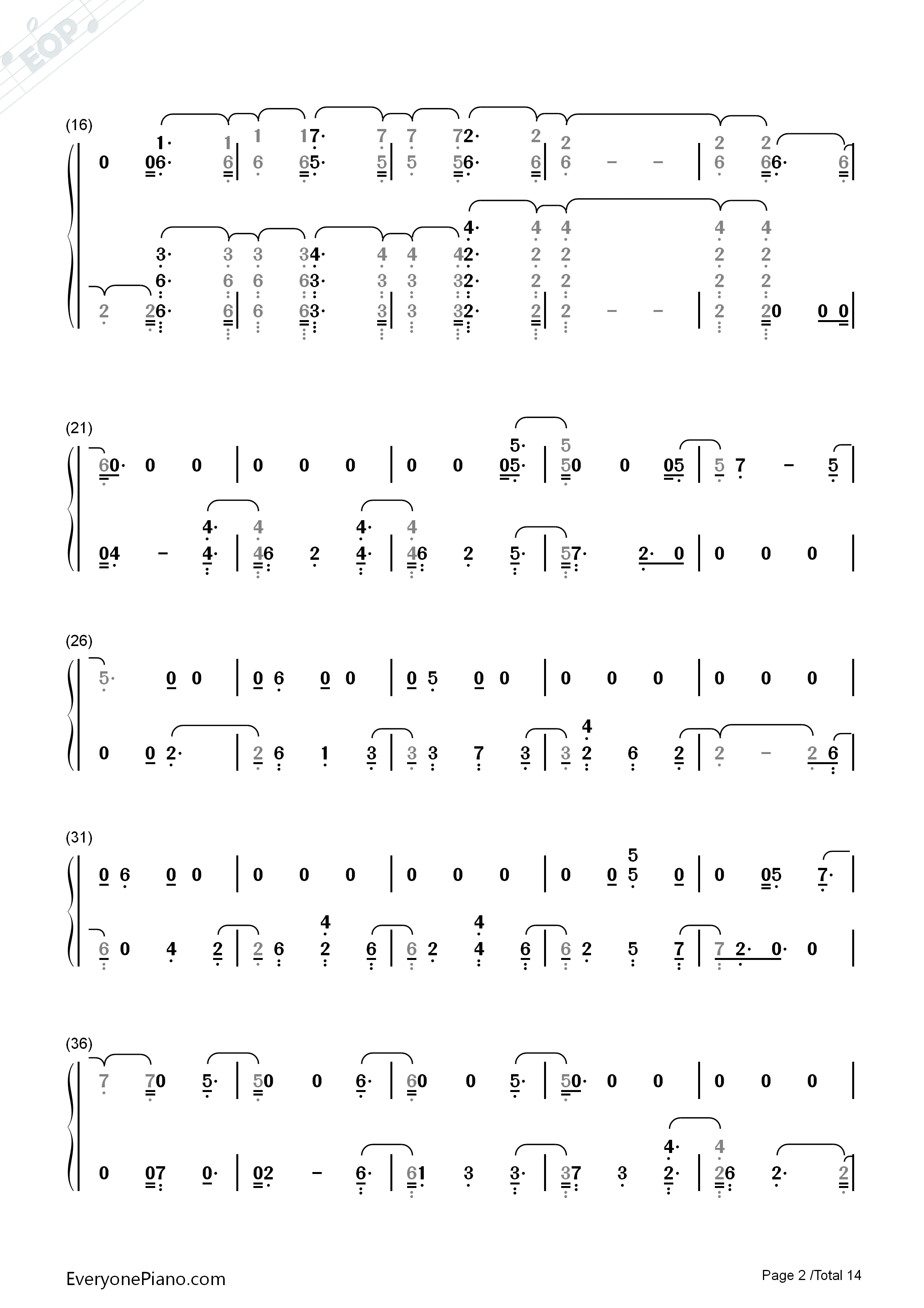 Miracles_Someone_Special钢琴简谱_Coldplay_ft_Big_Sean演唱