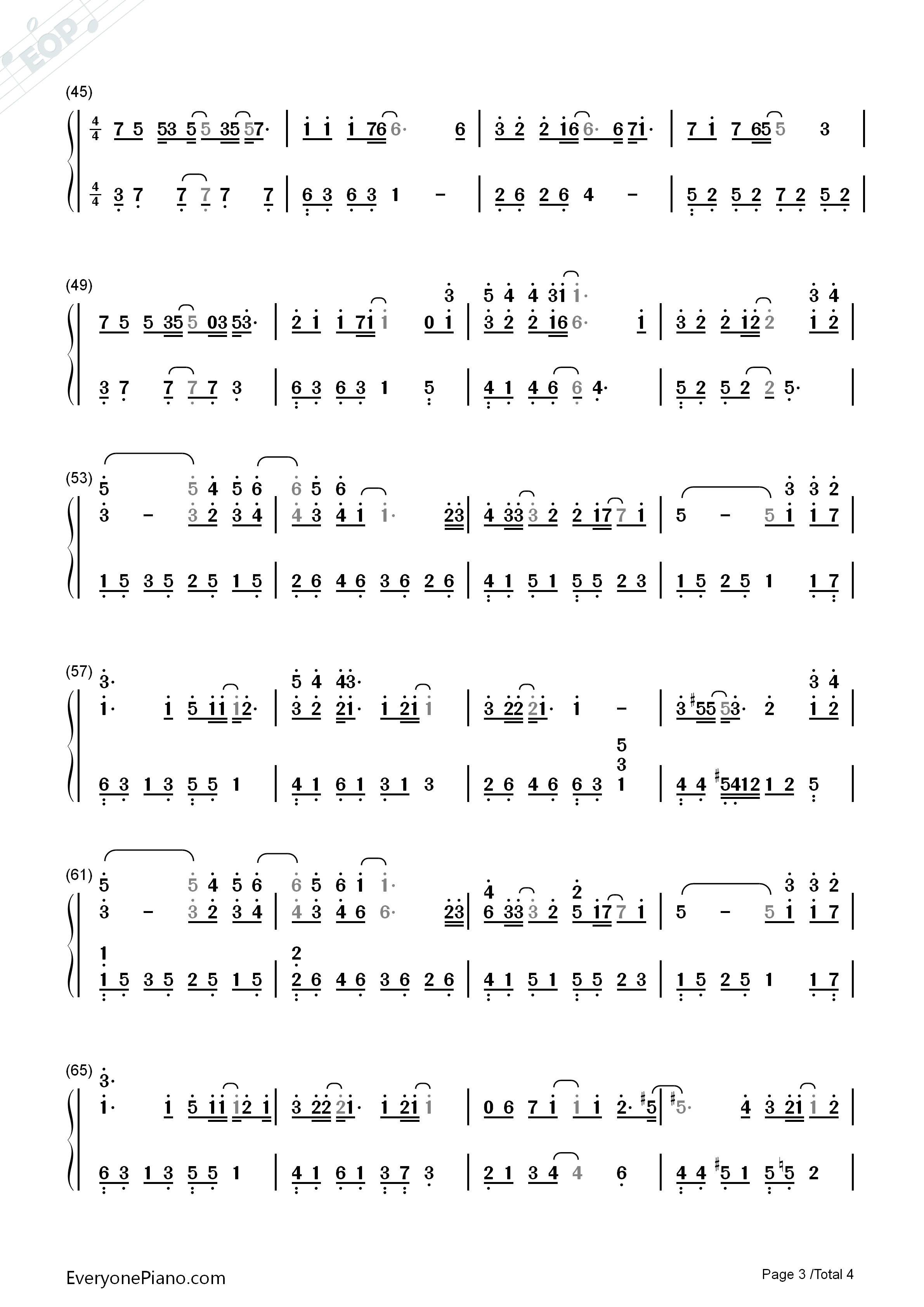 岁月缝花钢琴简谱_陈学冬演唱