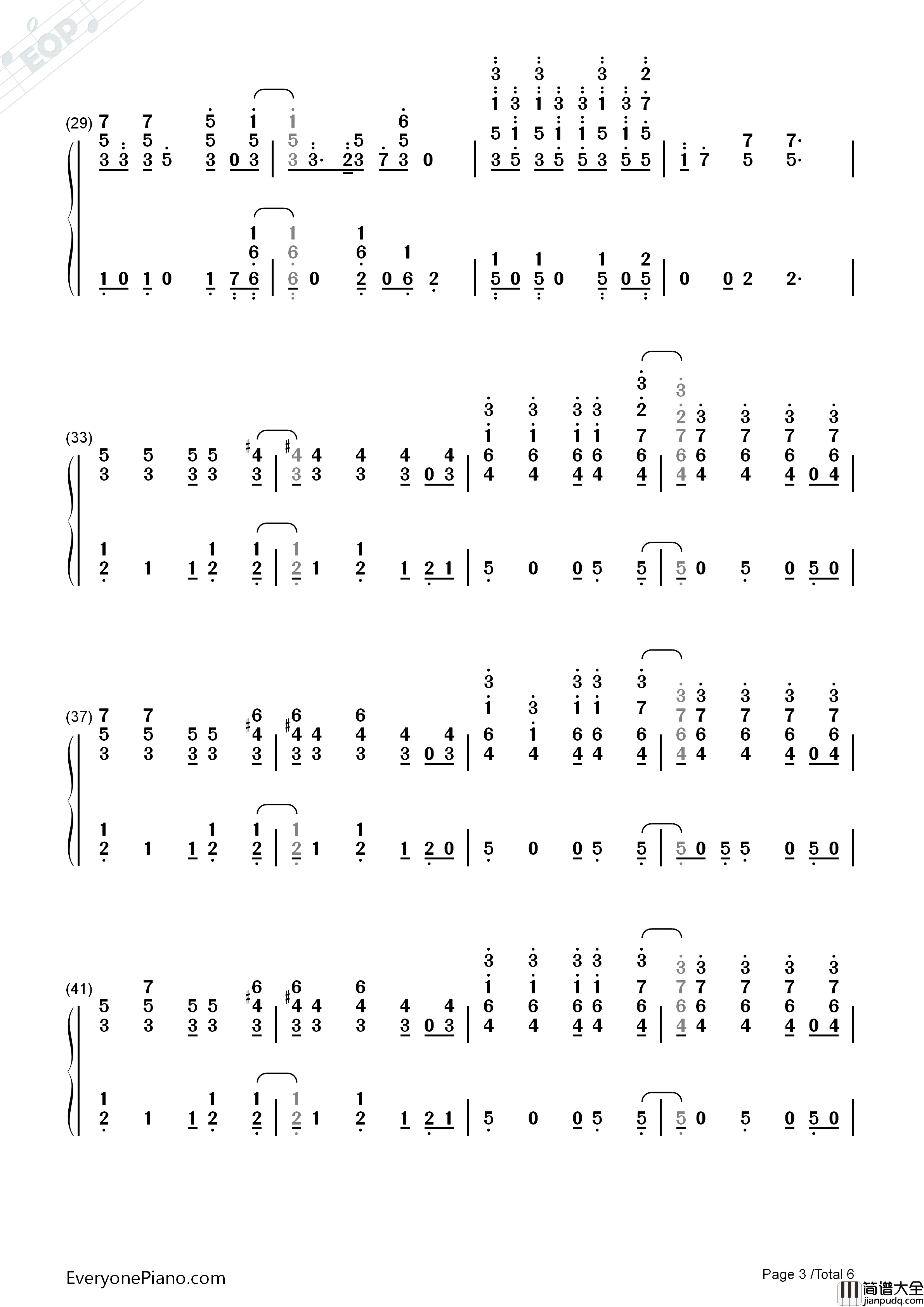 Heatstroke钢琴简谱_Calvin_Harris演唱
