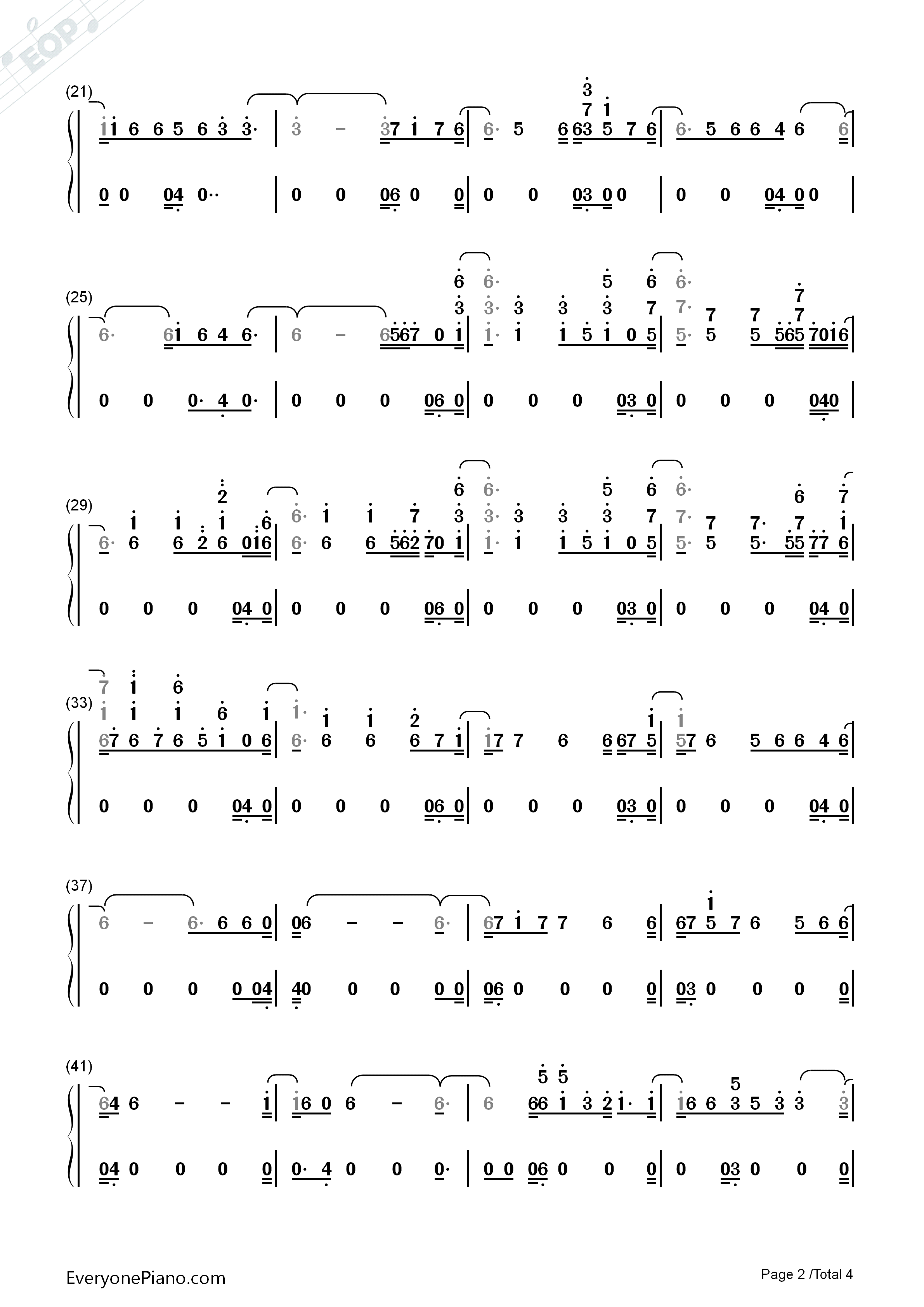 Remember_I_Told_You钢琴简谱_Nick_Jonas演唱